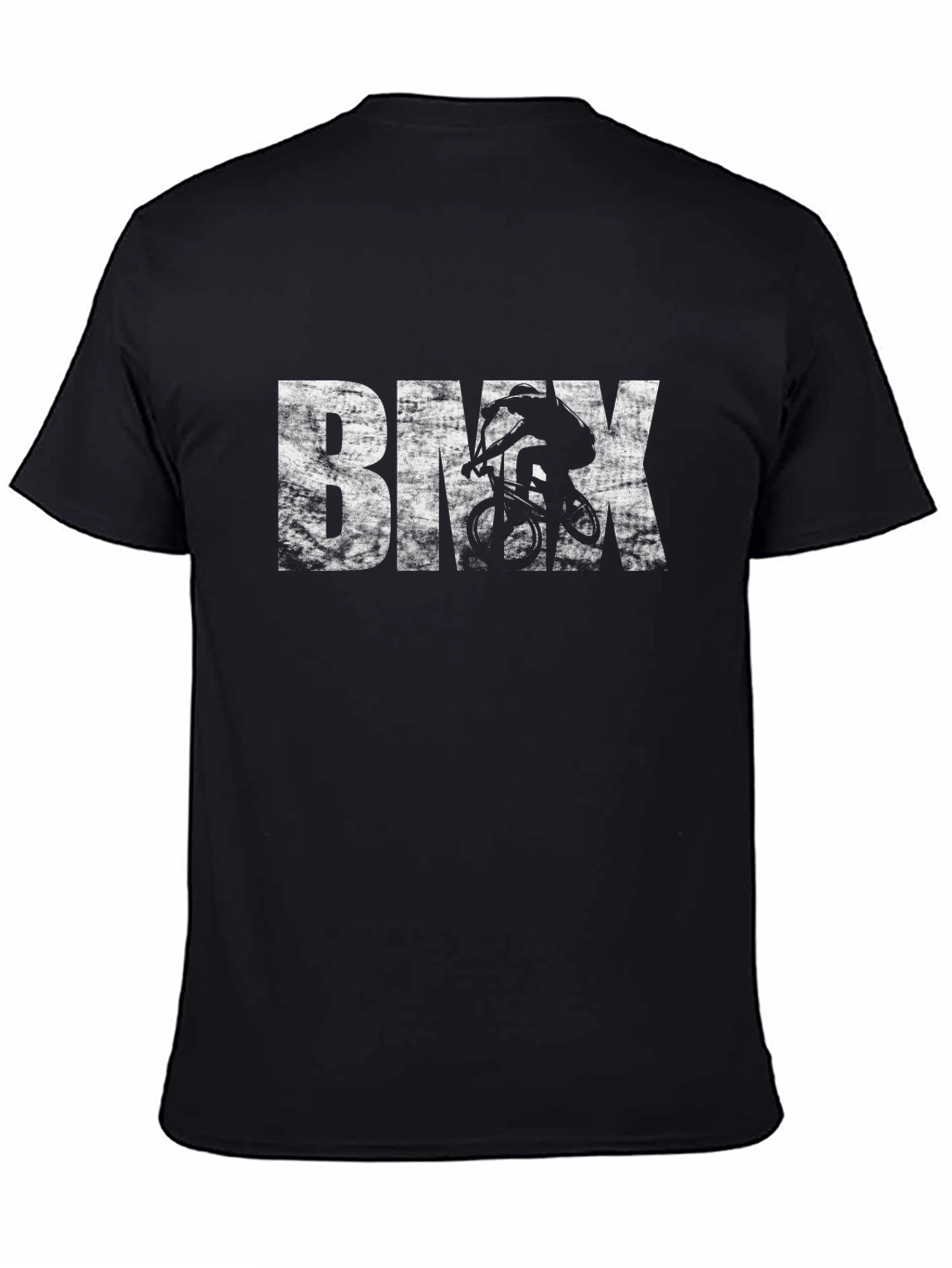 BMX Rider Graphic Tee - Black Cotton T-Shirt