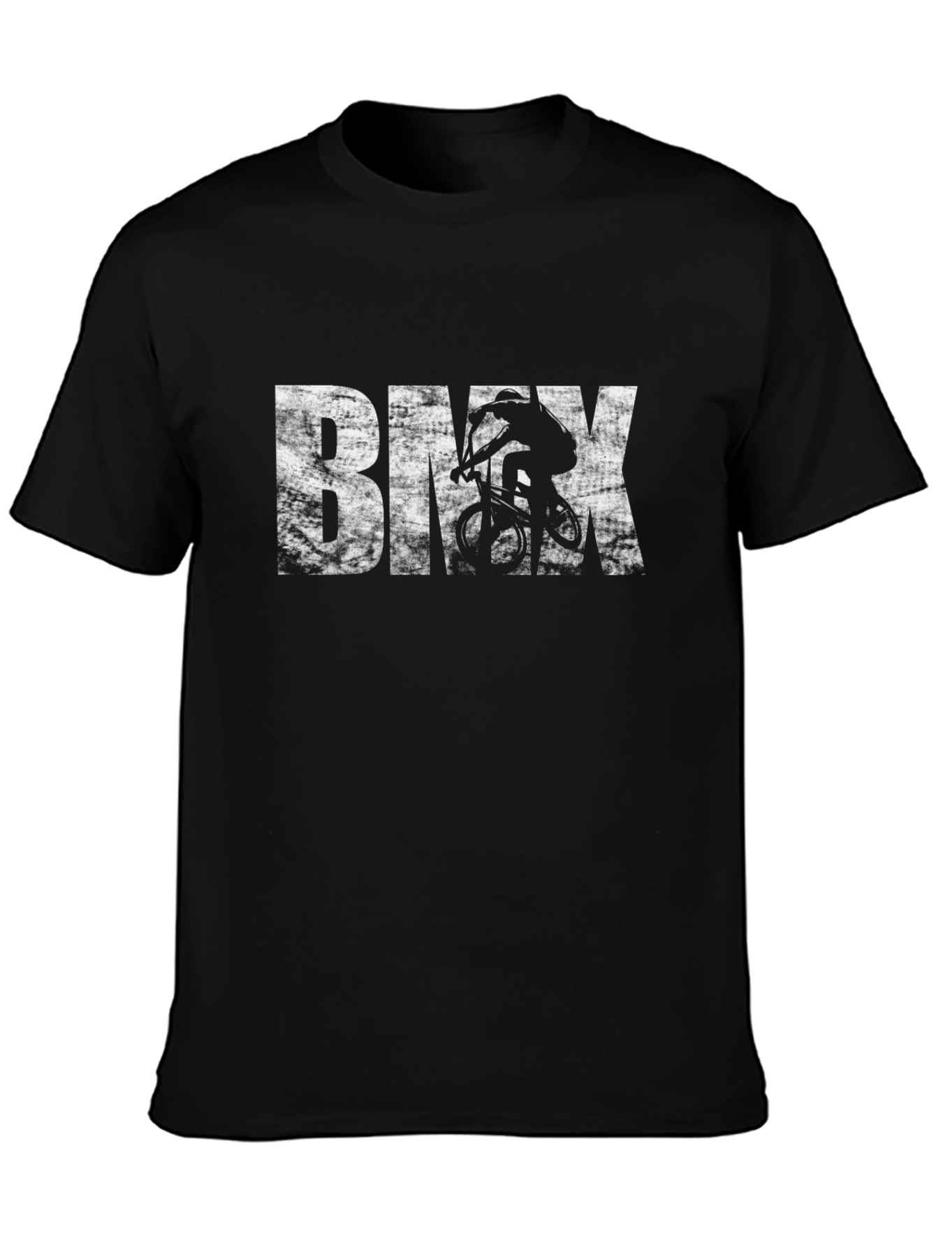BMX Rider Graphic Tee - Black Cotton T-Shirt