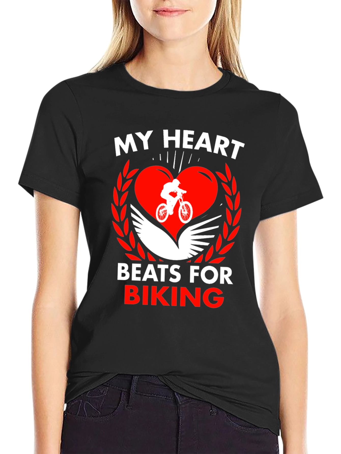 My Heart Beats for Biking Graphic Tee