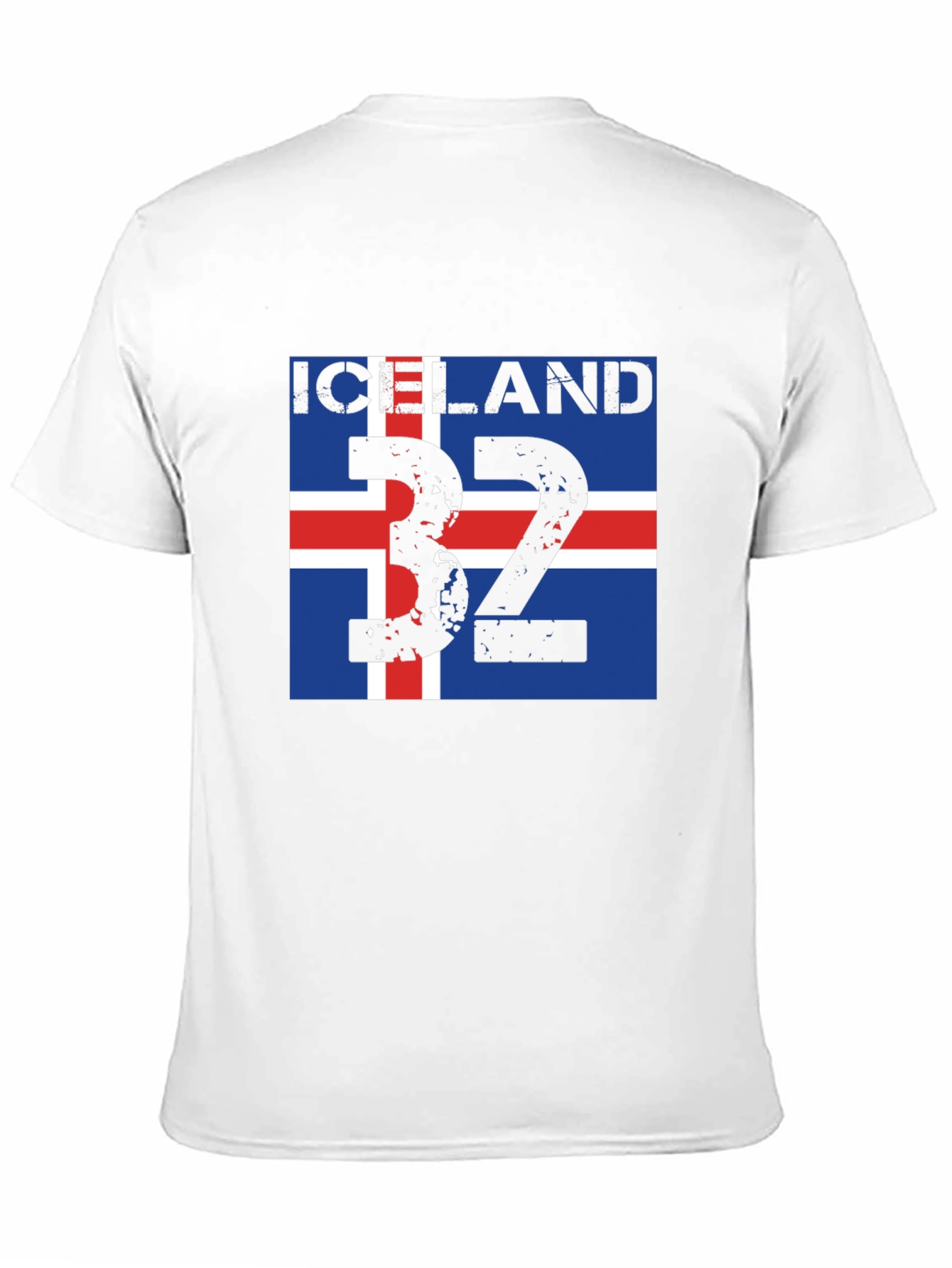 Iceland Flag T-Shirt - Black Graphic Tee