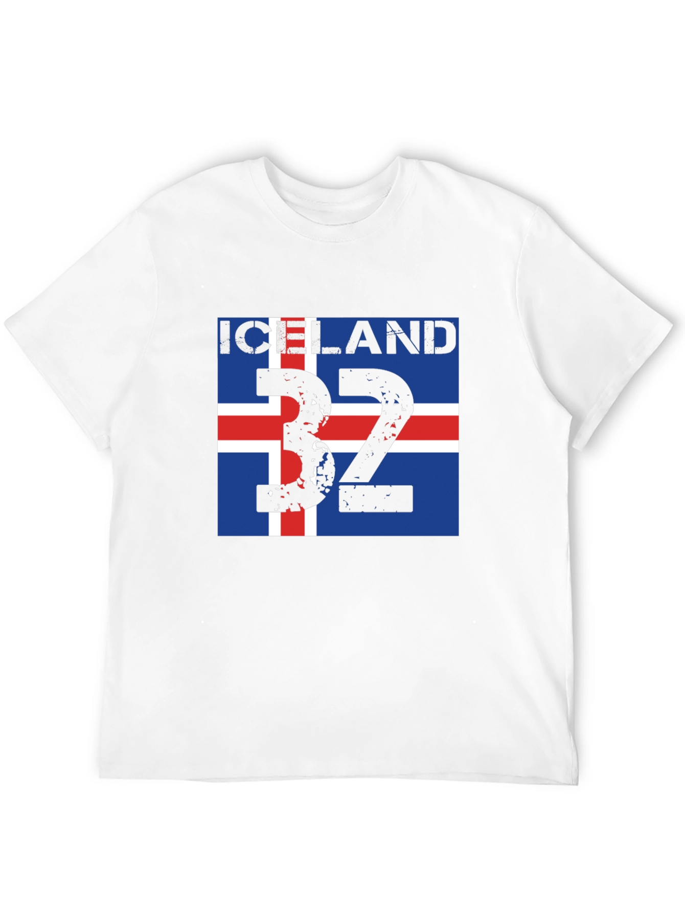 Iceland Flag T-Shirt - Black Graphic Tee