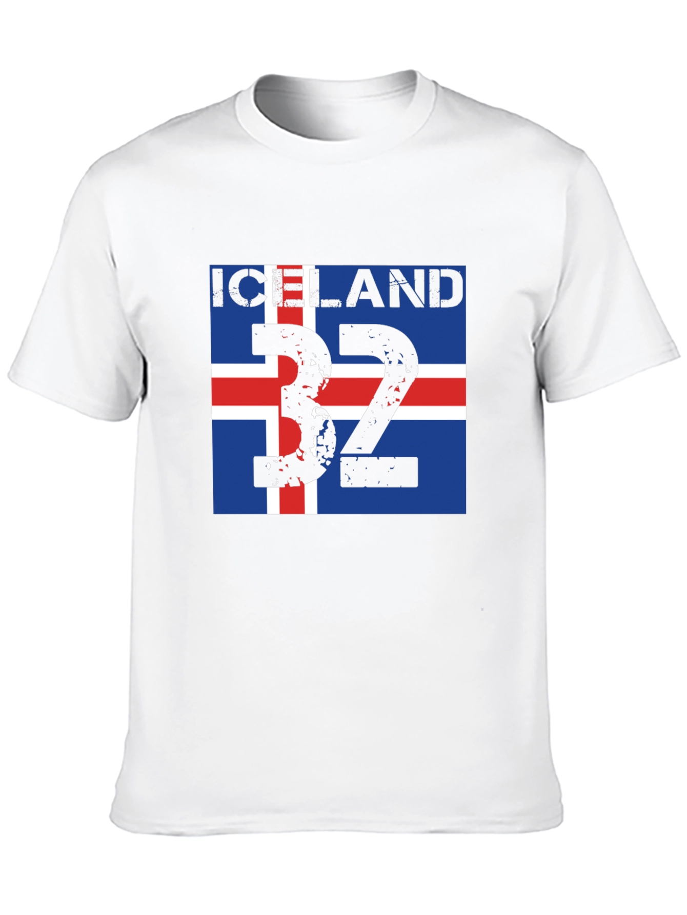 Iceland Flag T-Shirt - Black Graphic Tee