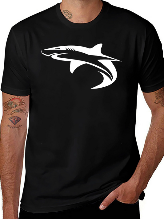 Shark Graphic Tee - Mens Black T-Shirt