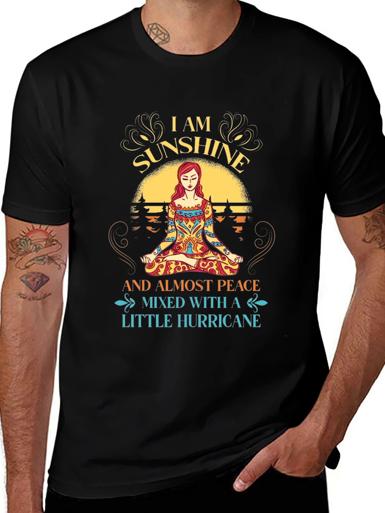 Sunshine Peace Hurricane Graphic Tee