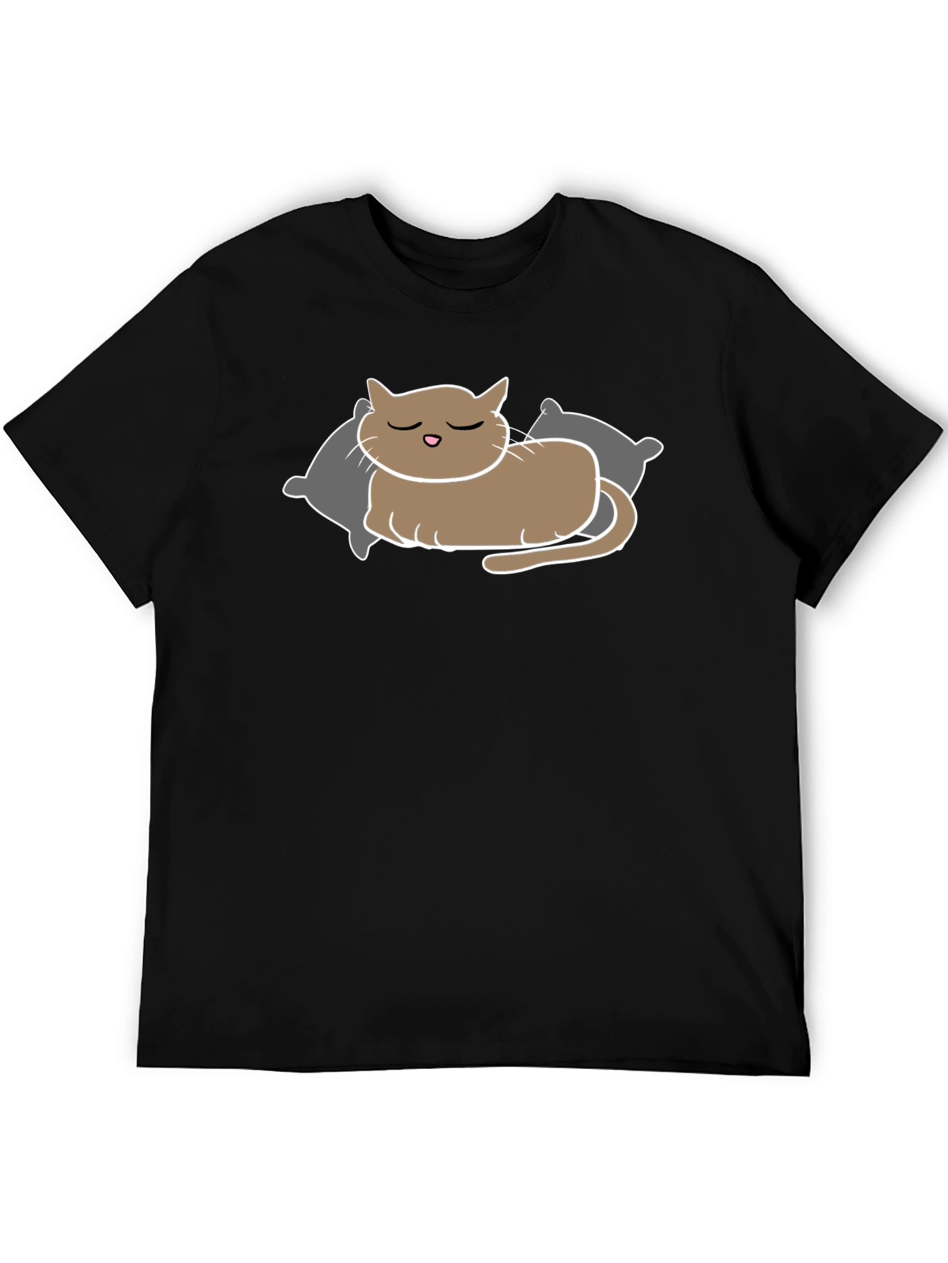 Sleeping Cat T-Shirt - Relaxed Comfort