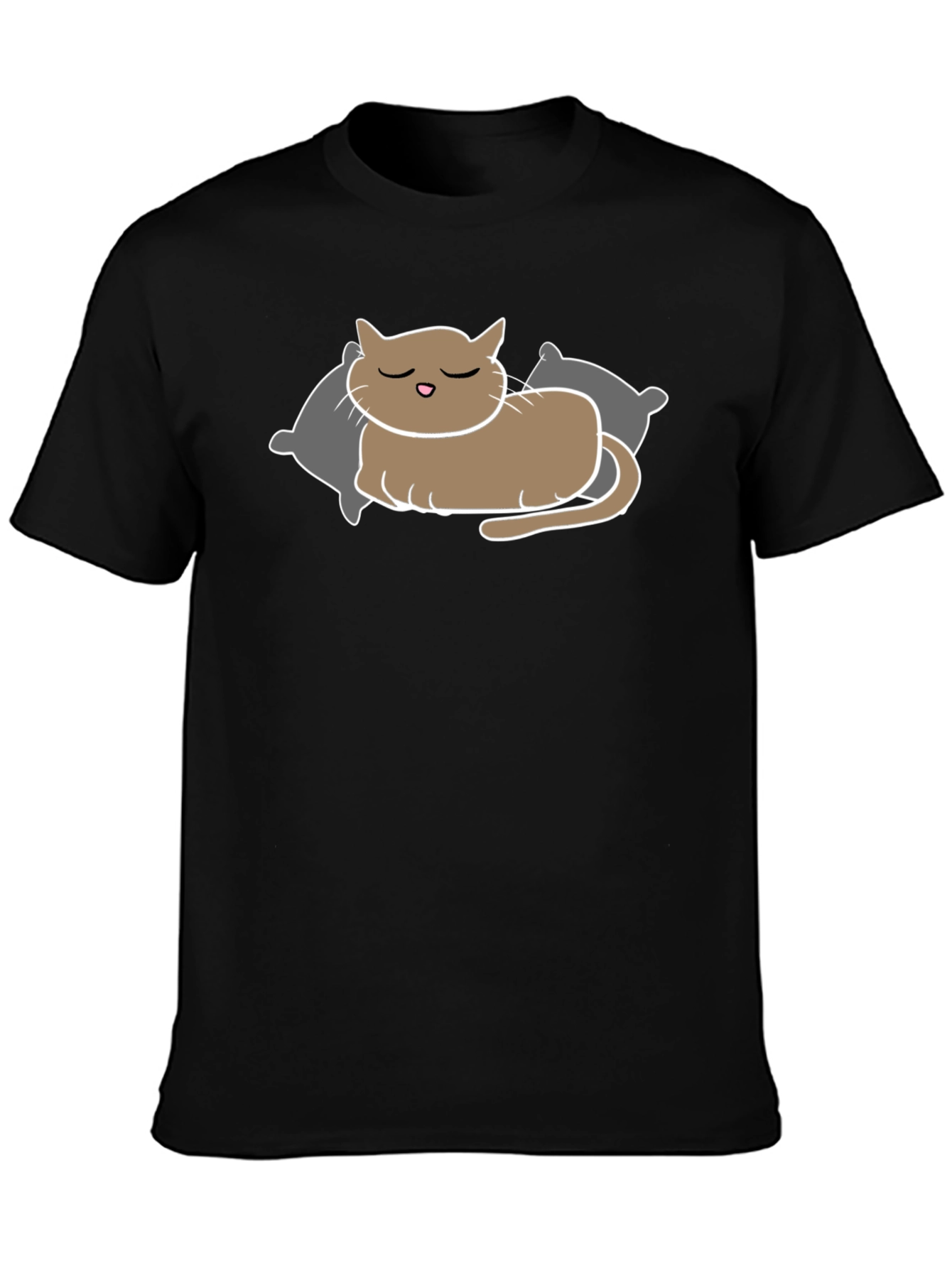Sleeping Cat T-Shirt - Relaxed Comfort