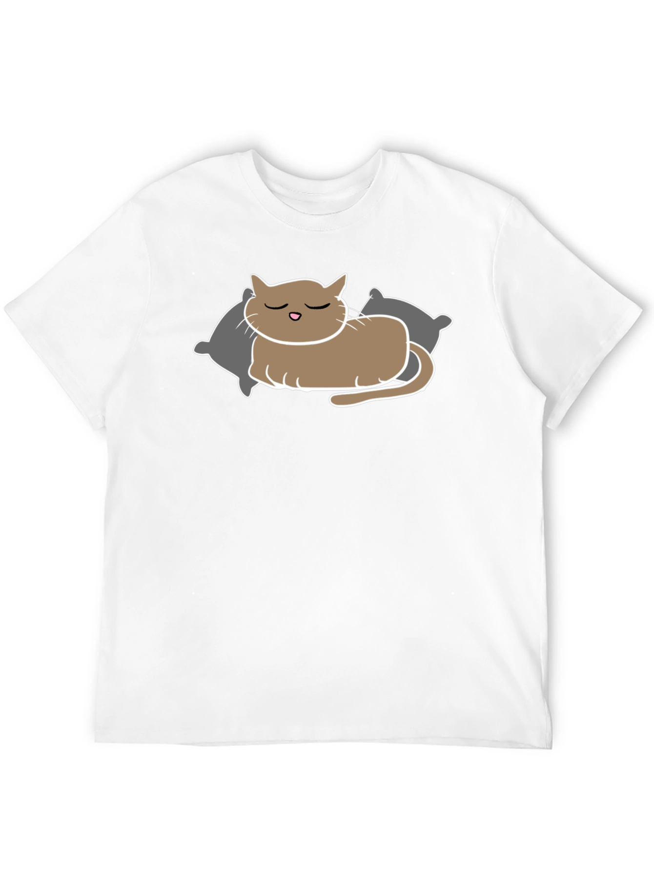Sleeping Cat T-Shirt - Relaxed Comfort