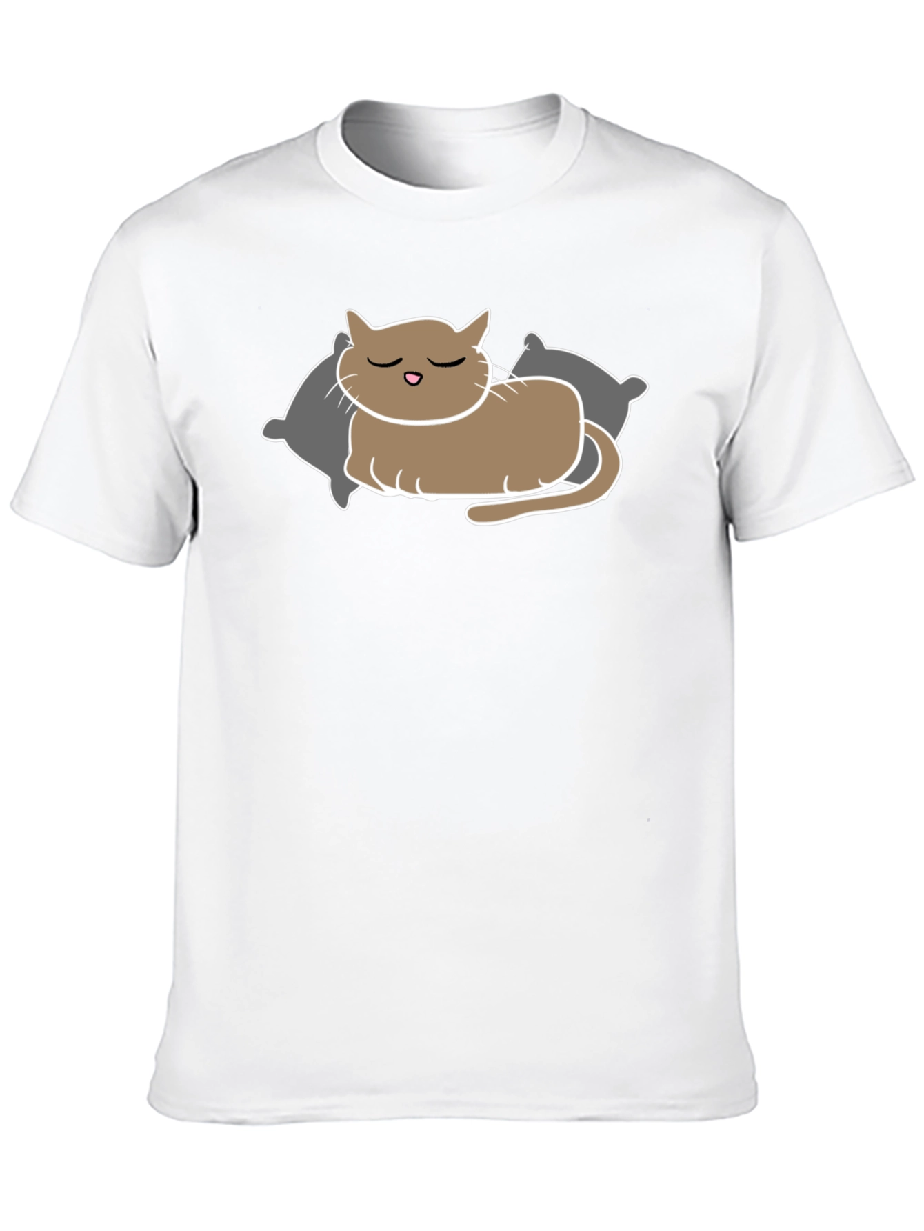 Sleeping Cat T-Shirt - Relaxed Comfort