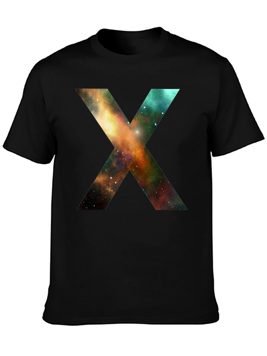 Galaxy X T-Shirt - Black Cotton Blend Tee