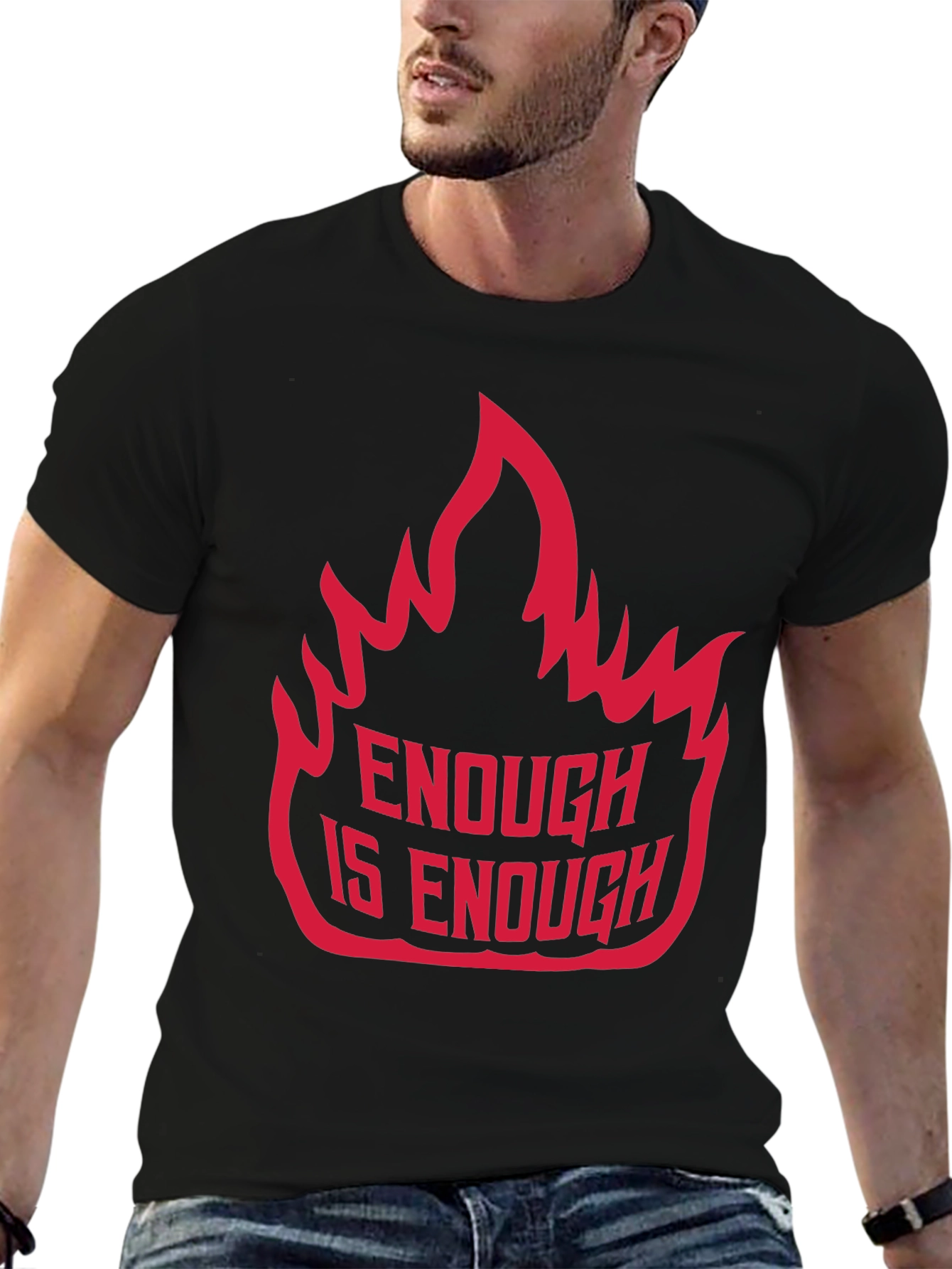 Enough is Enough Graphic Tee - Bold Statement Shirt