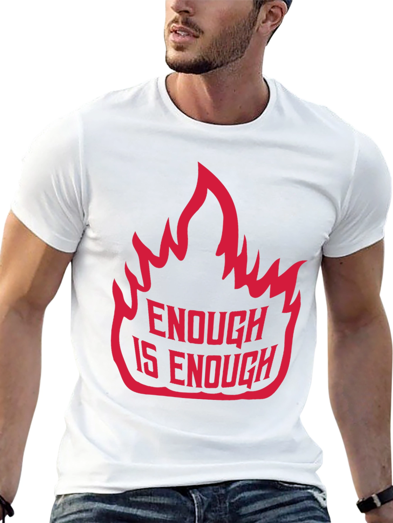 Enough is Enough Graphic Tee - Bold Statement Shirt