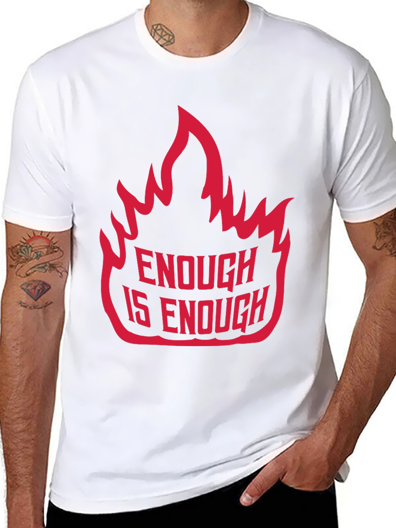 Enough is Enough Graphic Tee - Bold Statement Shirt
