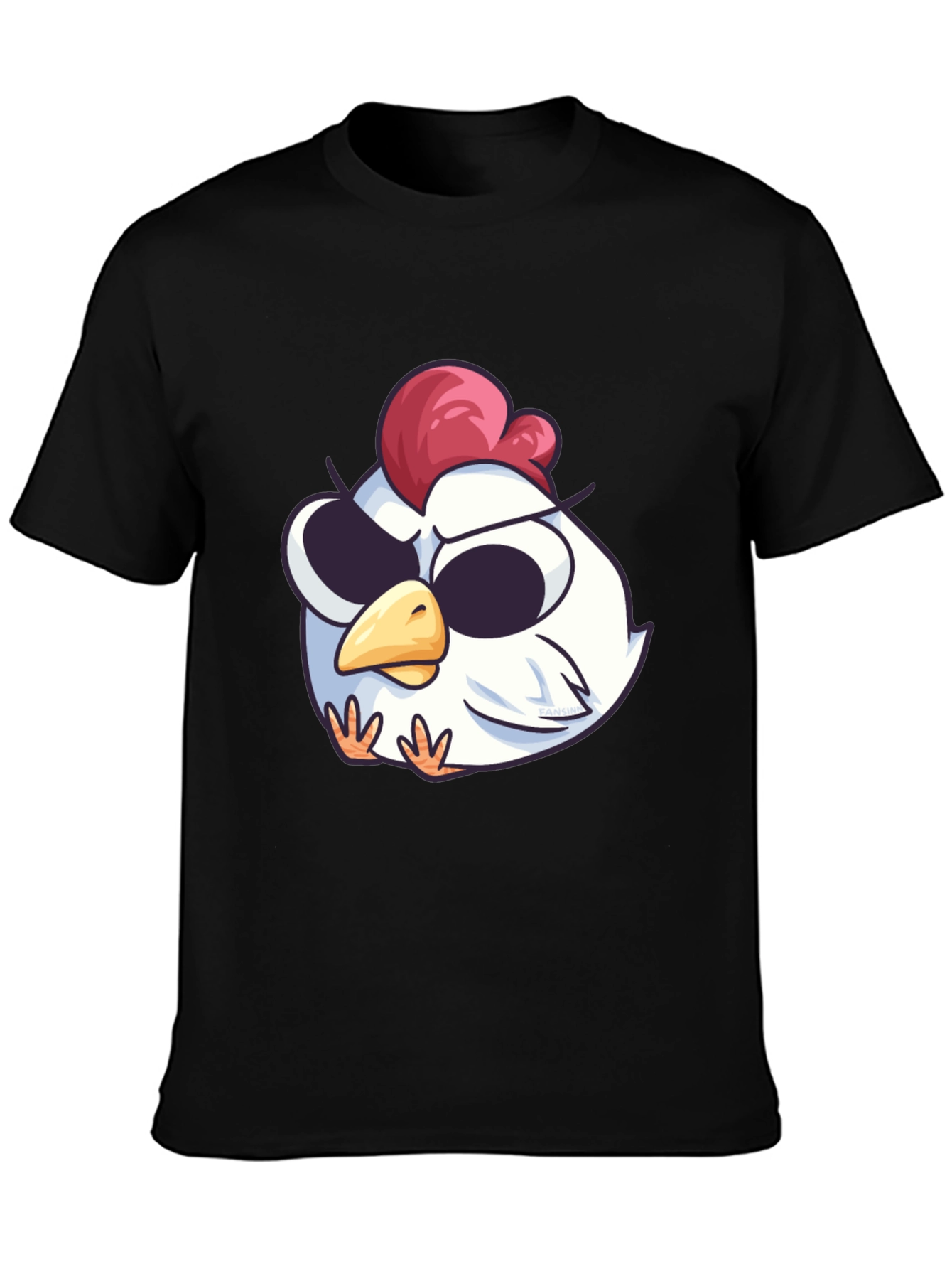 Cool Chicken Graphic Tee - Black Cotton T-Shirt