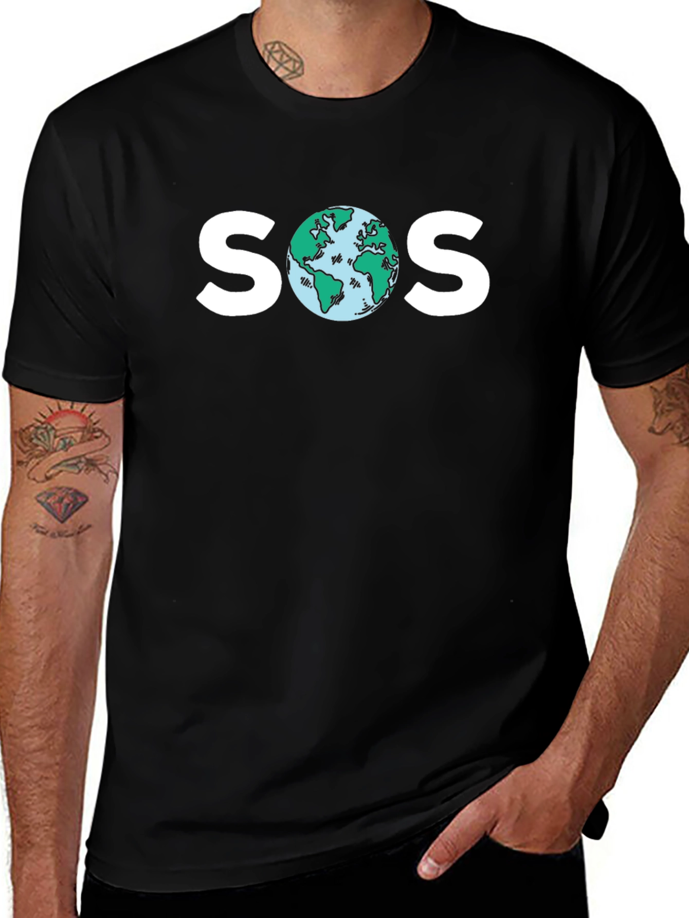 SOS Planet Earth T-Shirt - Save Our World!
