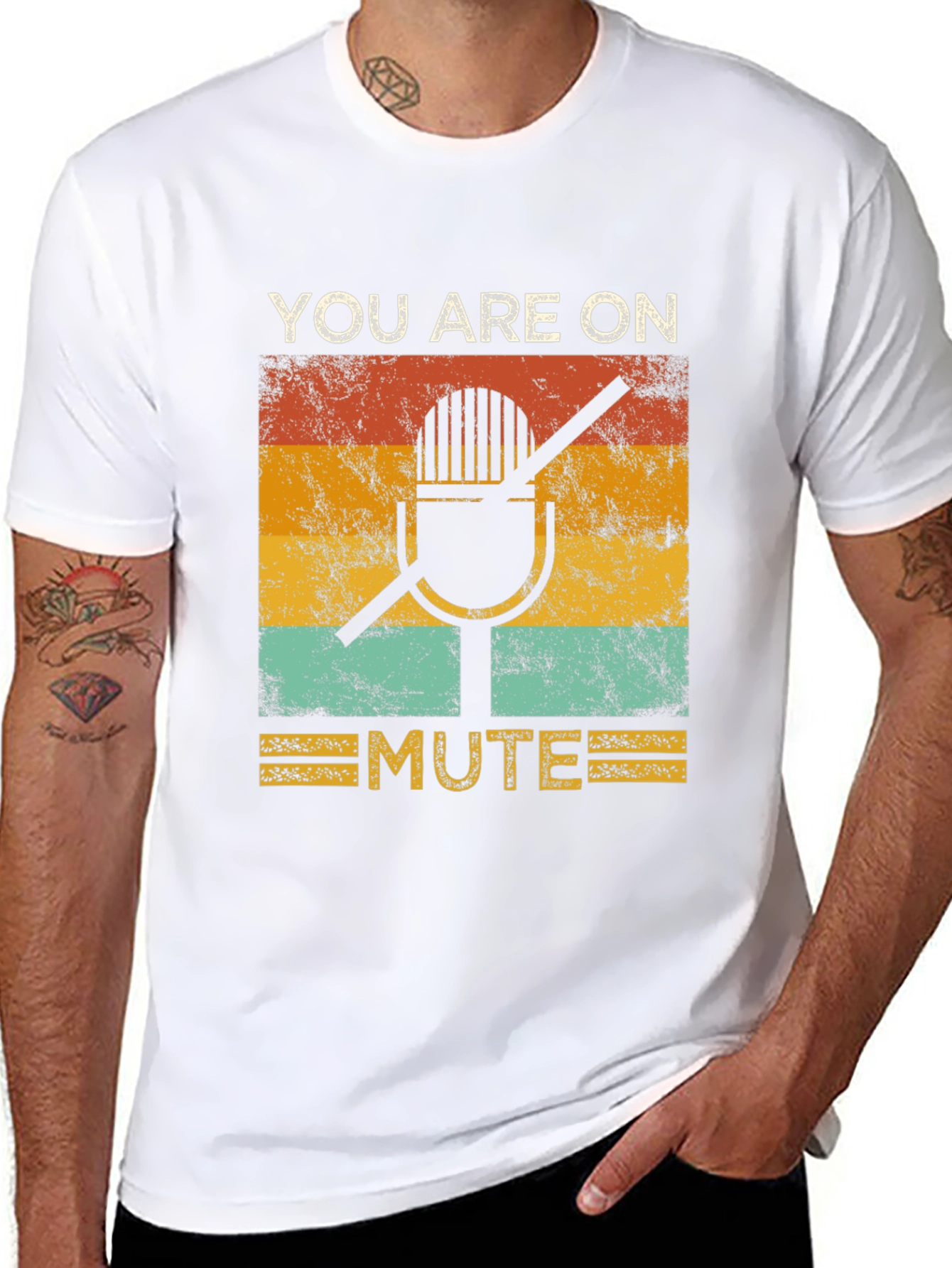 You Are On Mute Graphic Tee - Retro Style