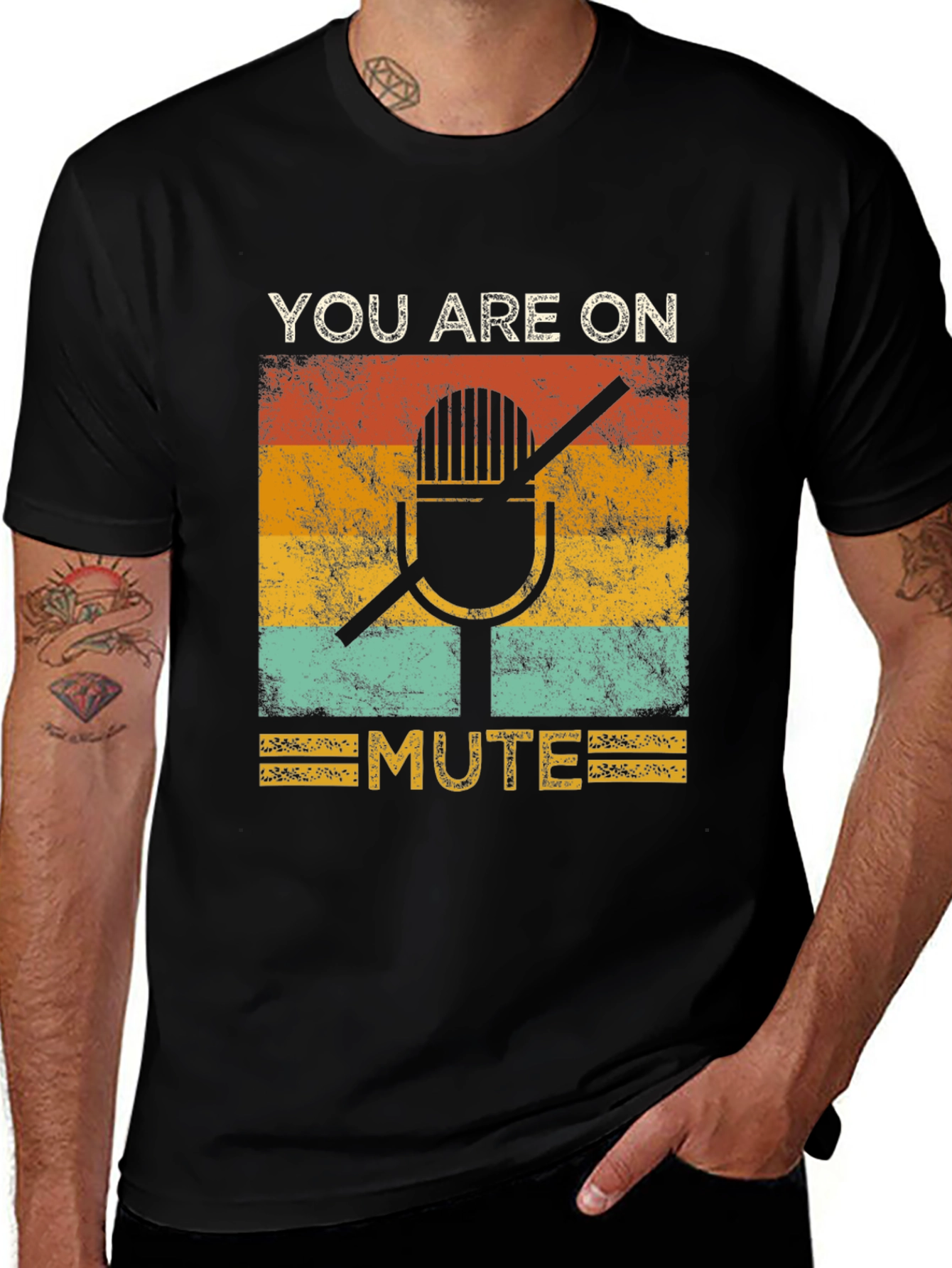 You Are On Mute Graphic Tee - Retro Style