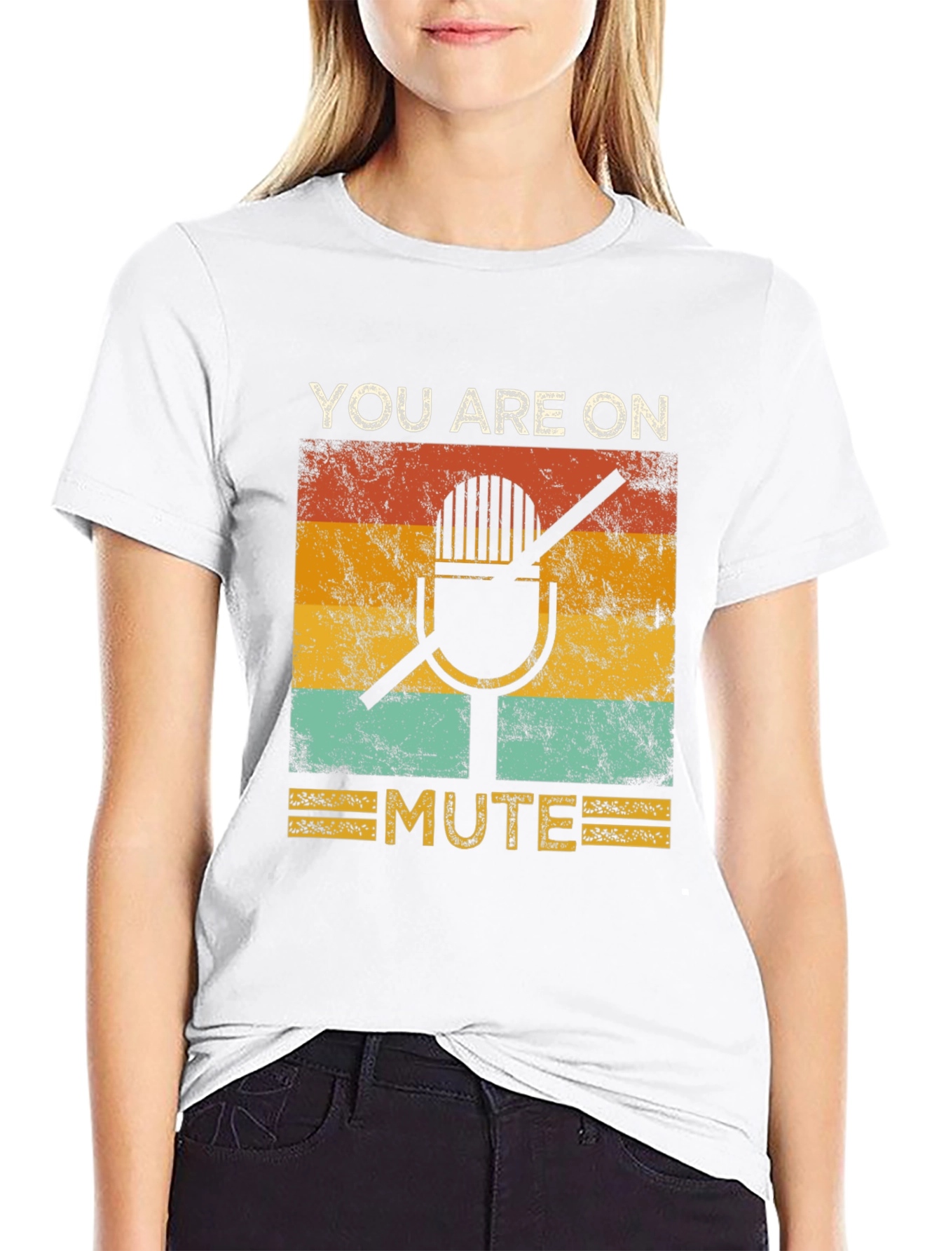 You Are On Mute Graphic Tee - Retro Style