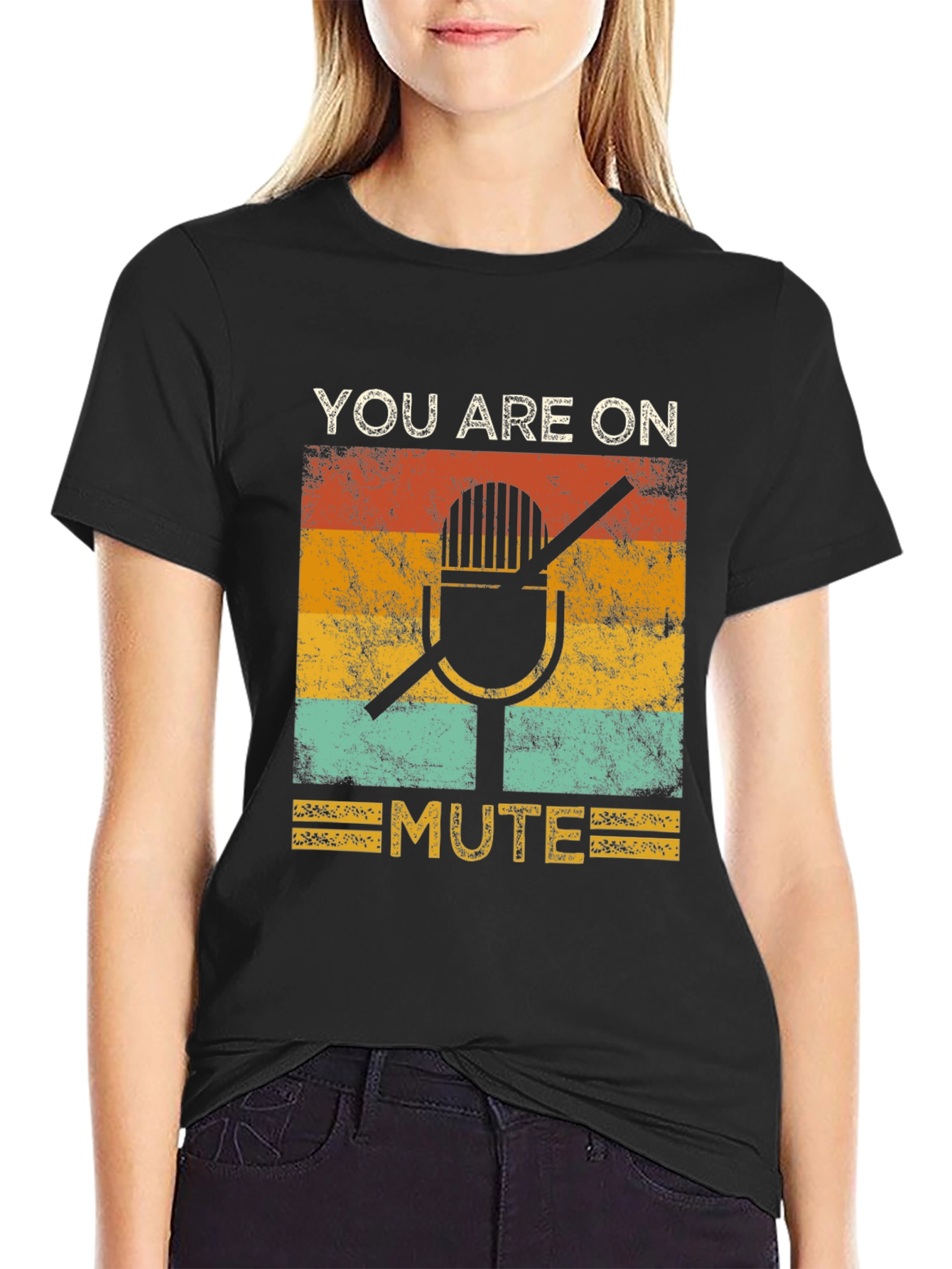 You Are On Mute Graphic Tee - Retro Style