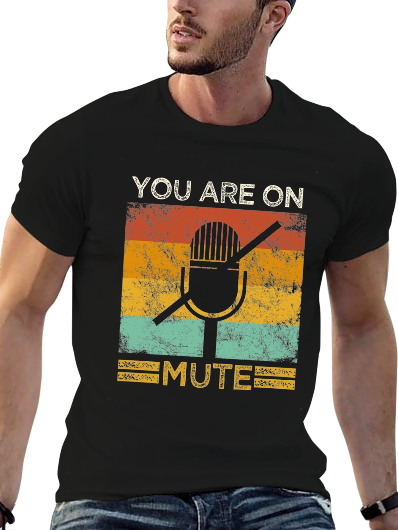 You Are On Mute Graphic Tee - Retro Style