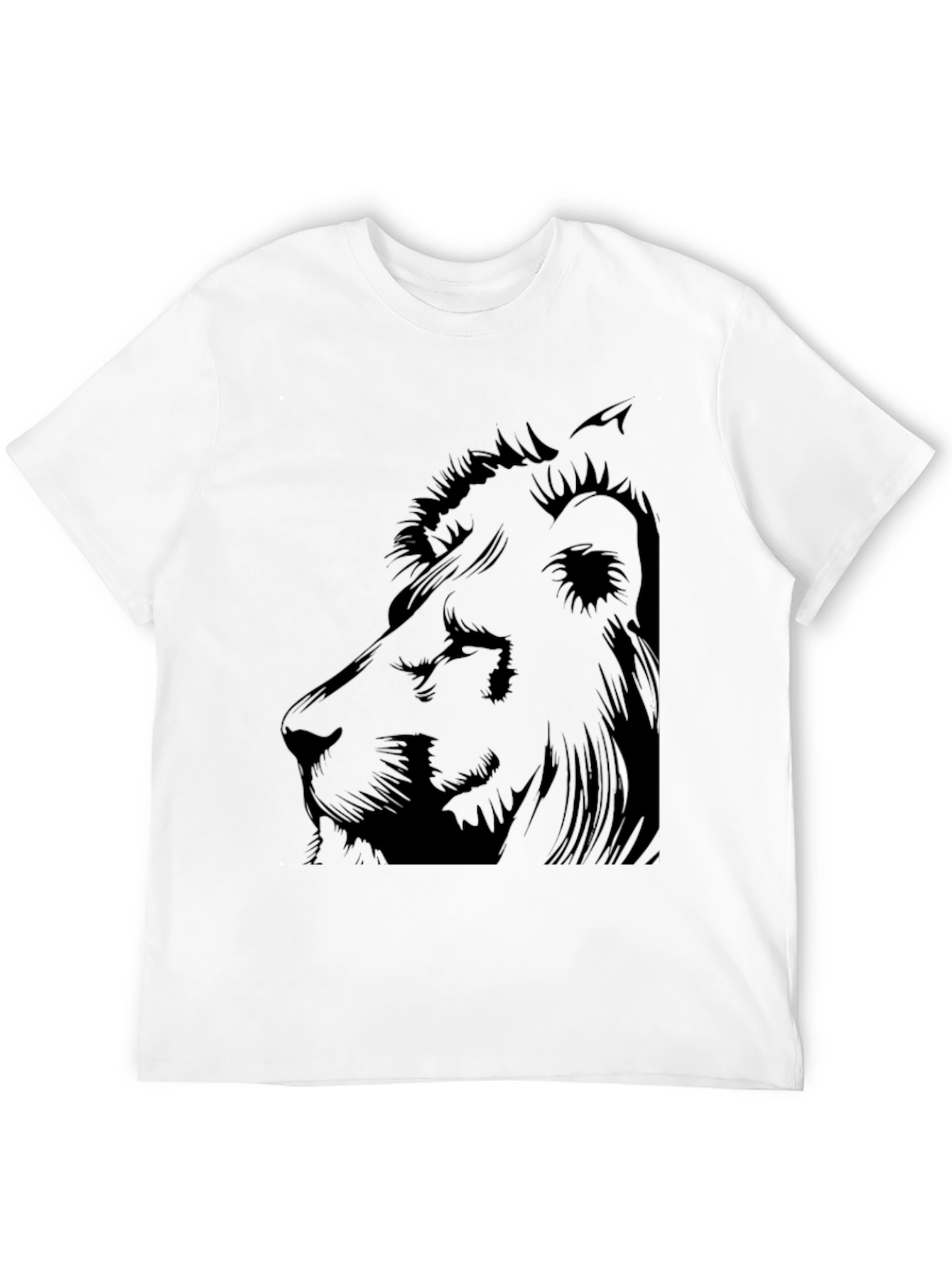 Lion Graphic Black Tee