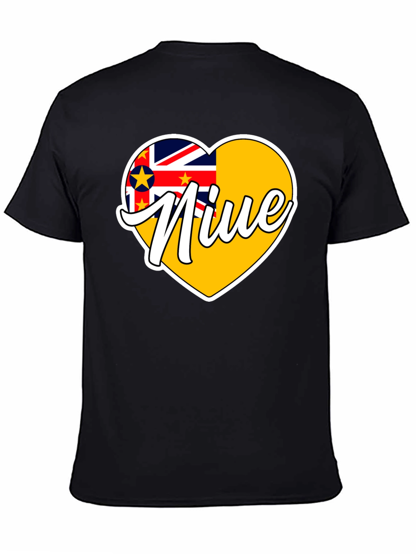 Niue Flag Heart T-Shirt - Island Pride