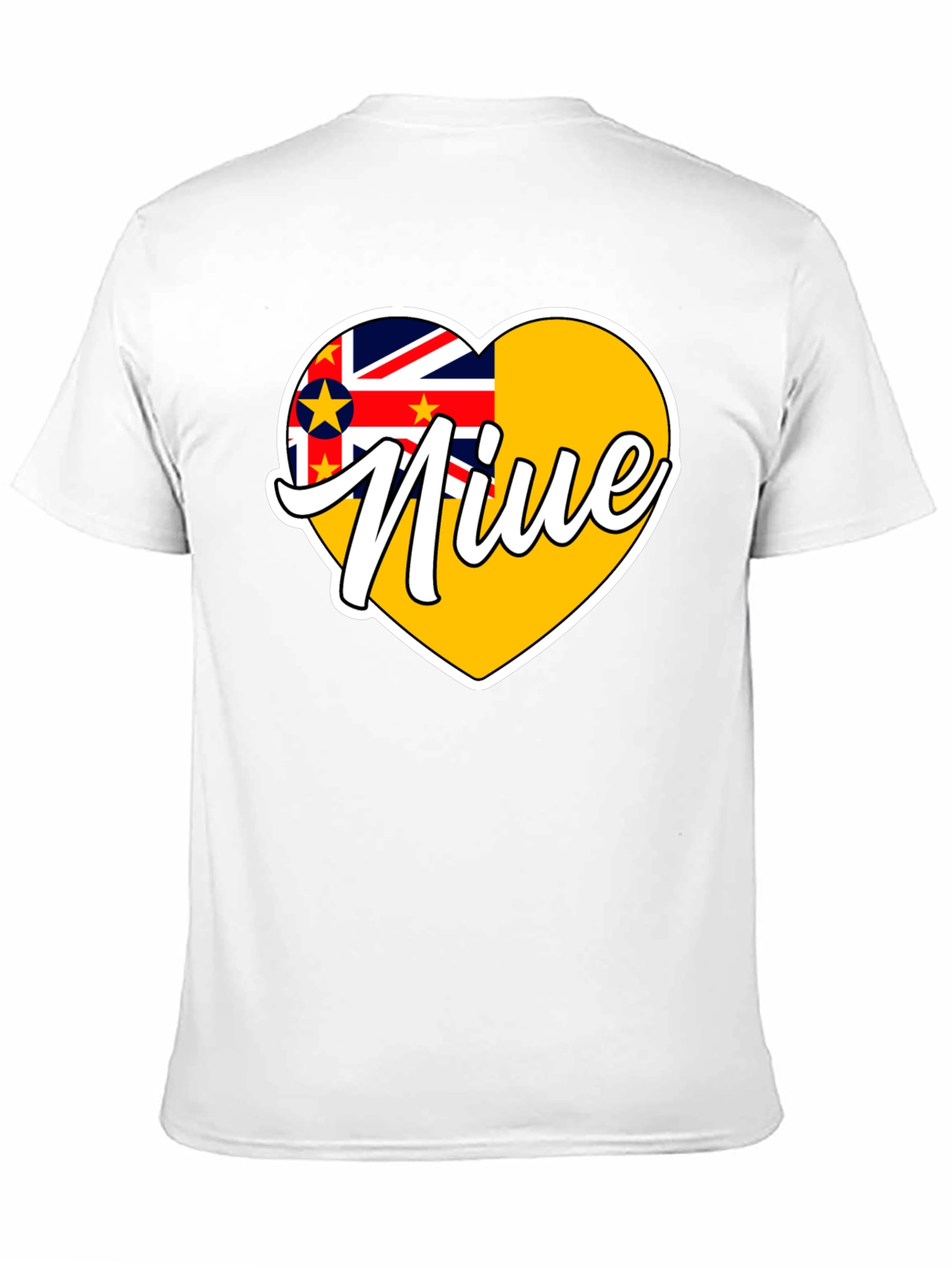 Niue Flag Heart T-Shirt - Island Pride