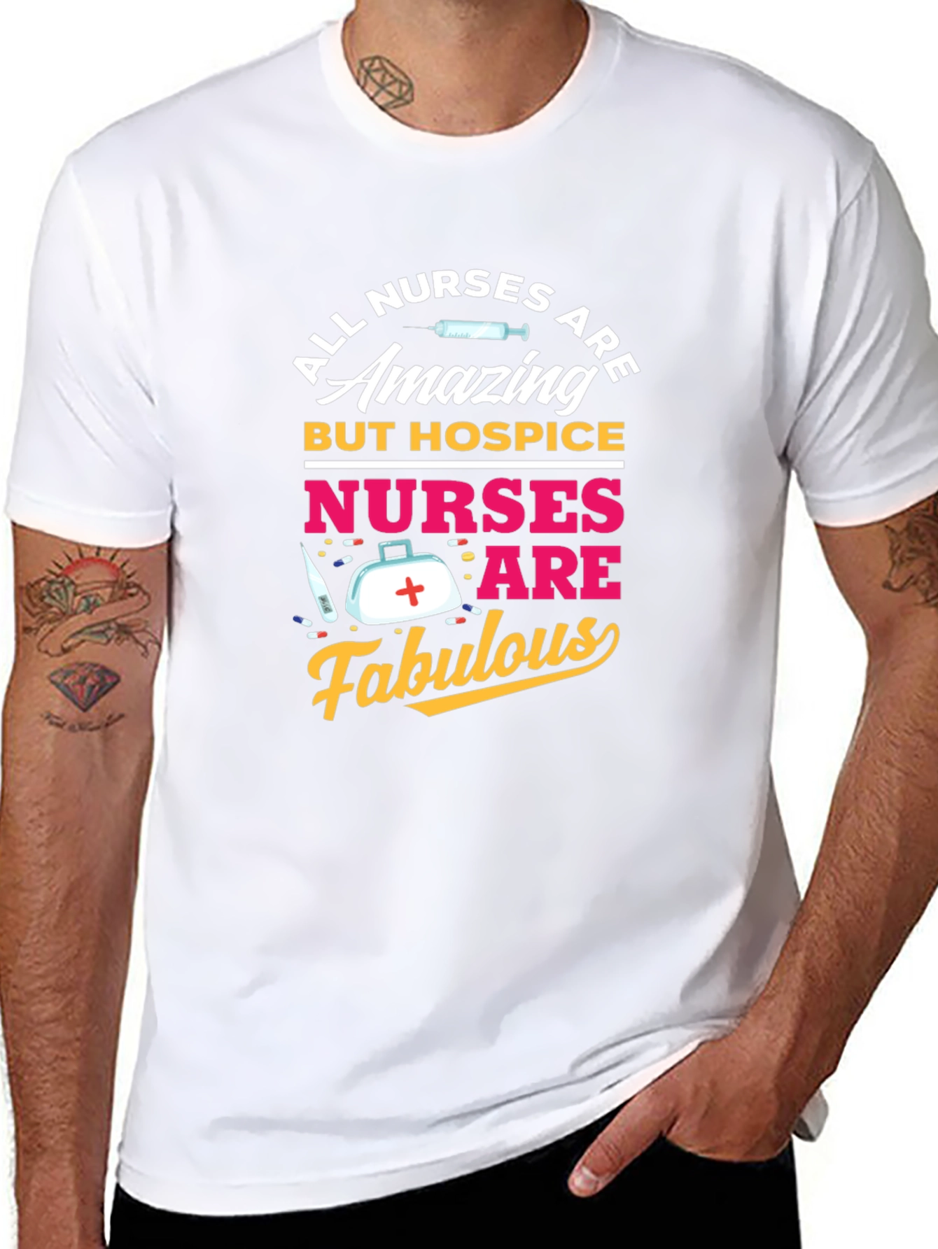Hospice Nurse T-Shirt - All Nurses Are Amazing