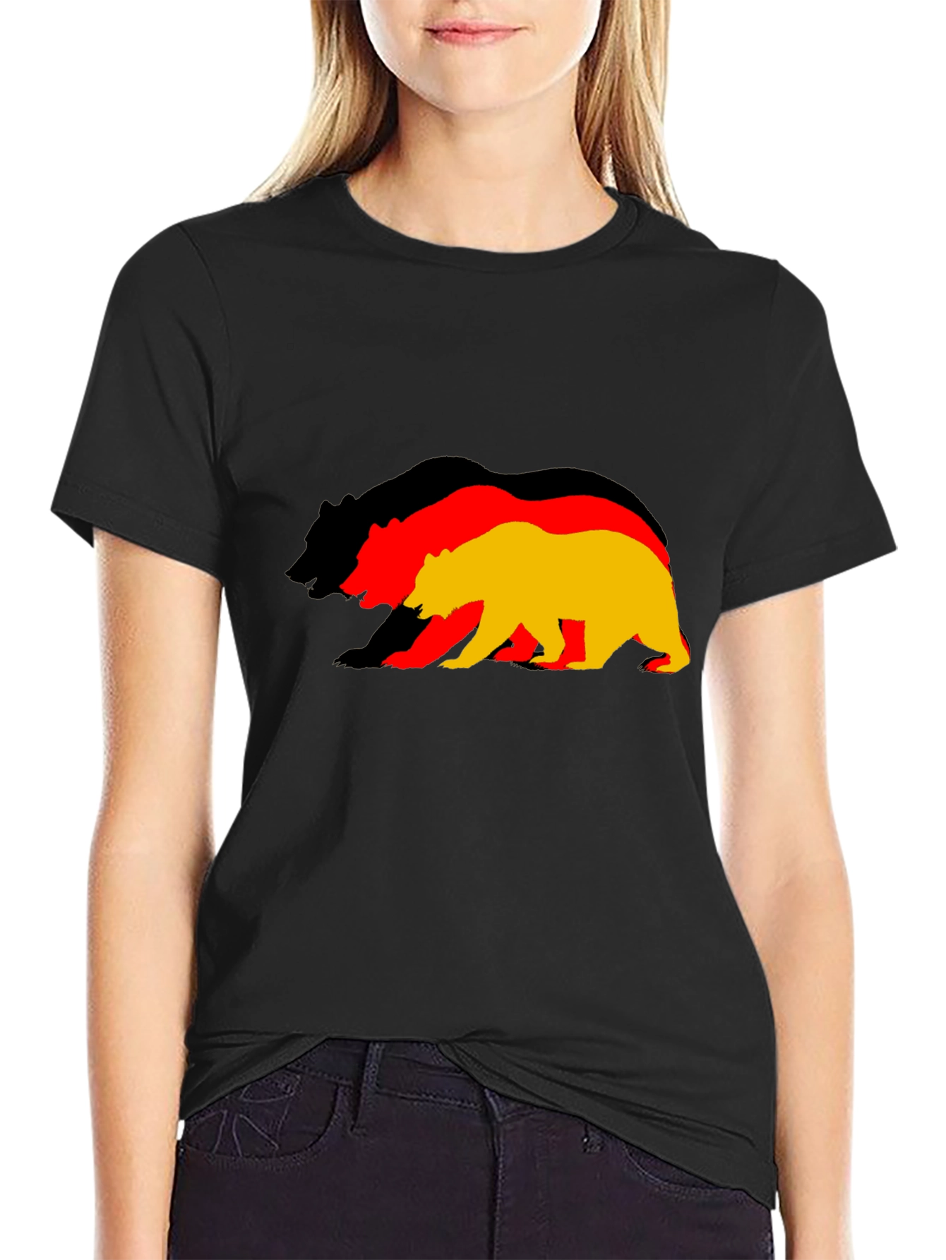 Germany Flag Bear Graphic T-Shirt