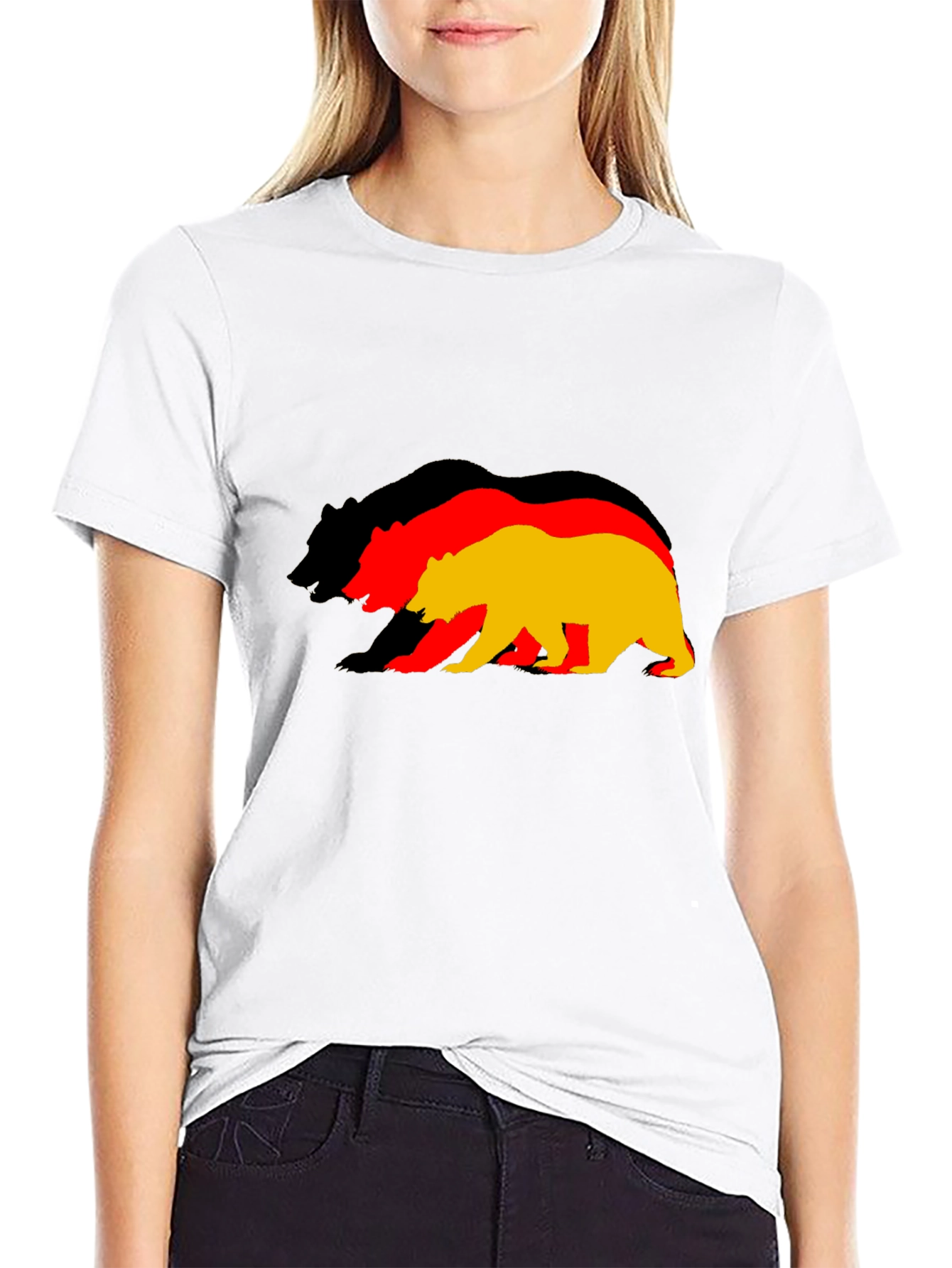 Germany Flag Bear Graphic T-Shirt