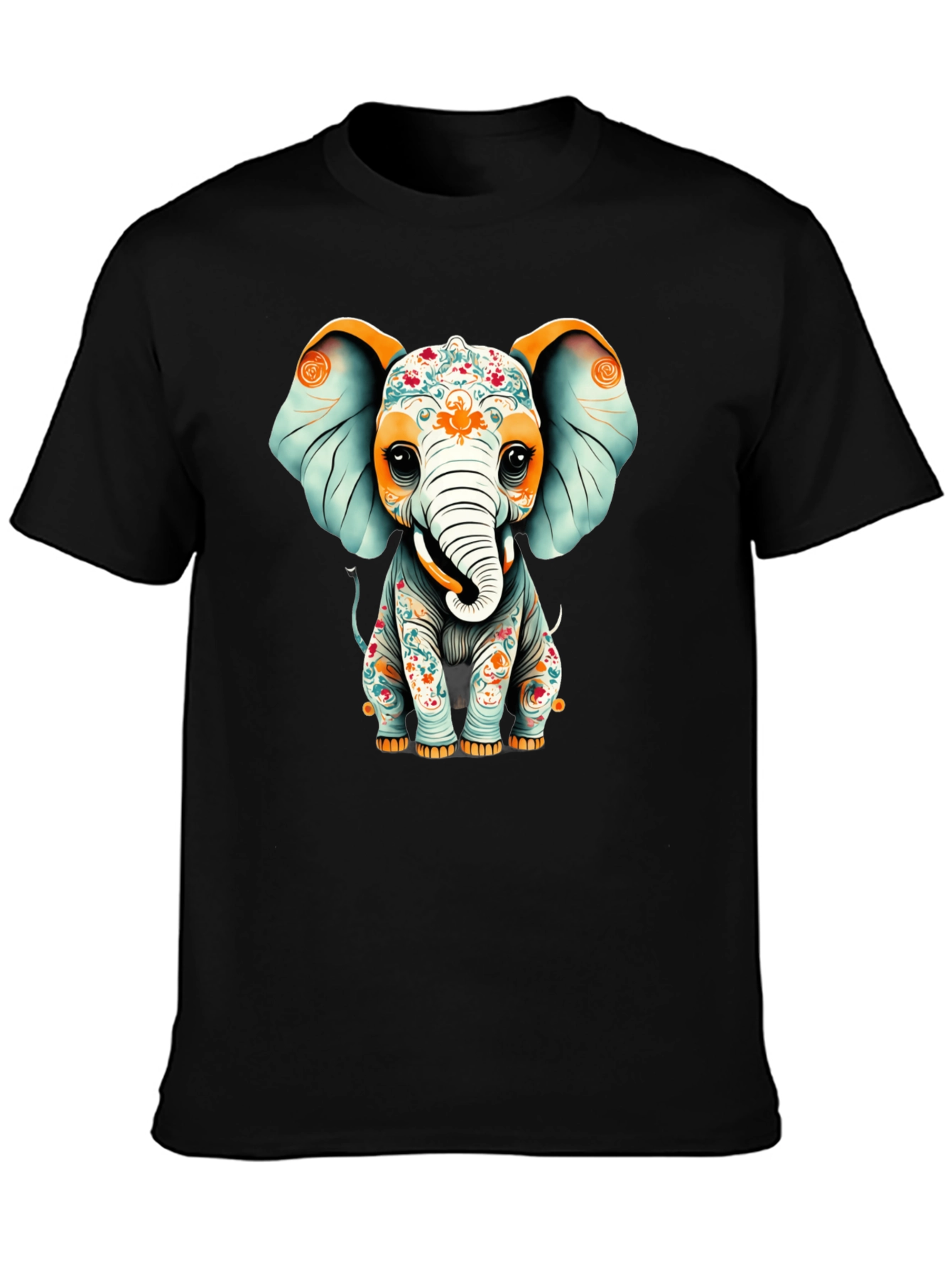 Elephant Graphic T-Shirt - Black