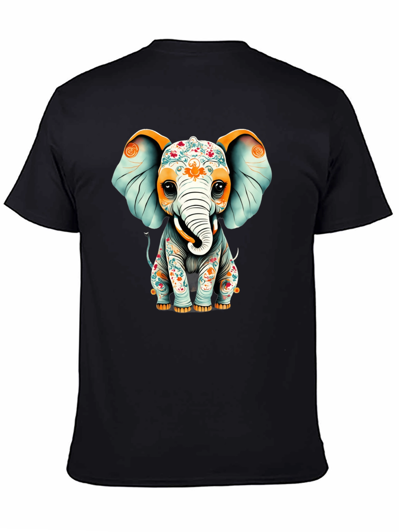 Elephant Graphic T-Shirt - Black