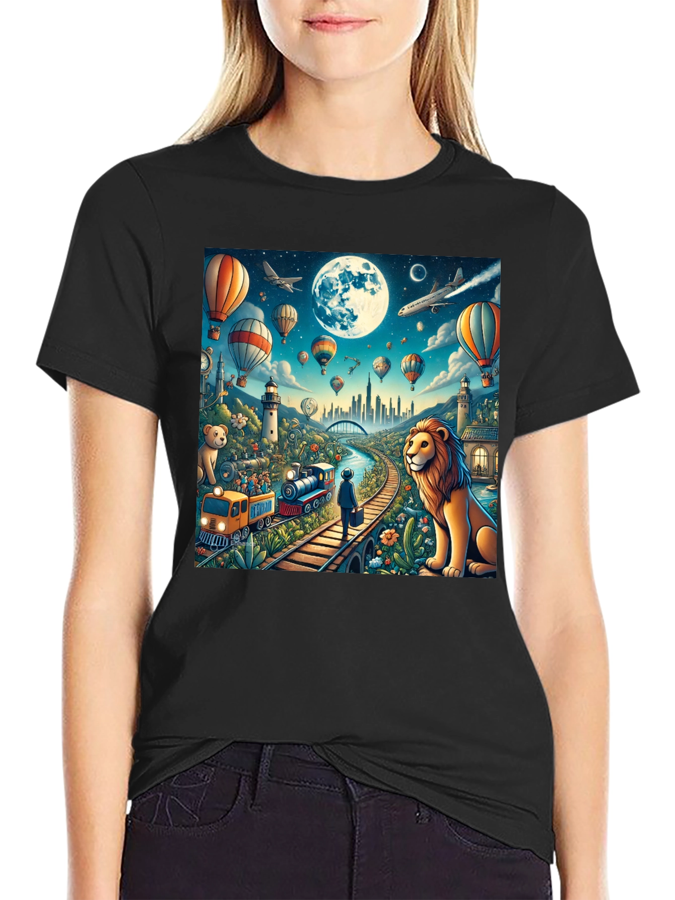Imaginative Dreamscape Graphic T-Shirt