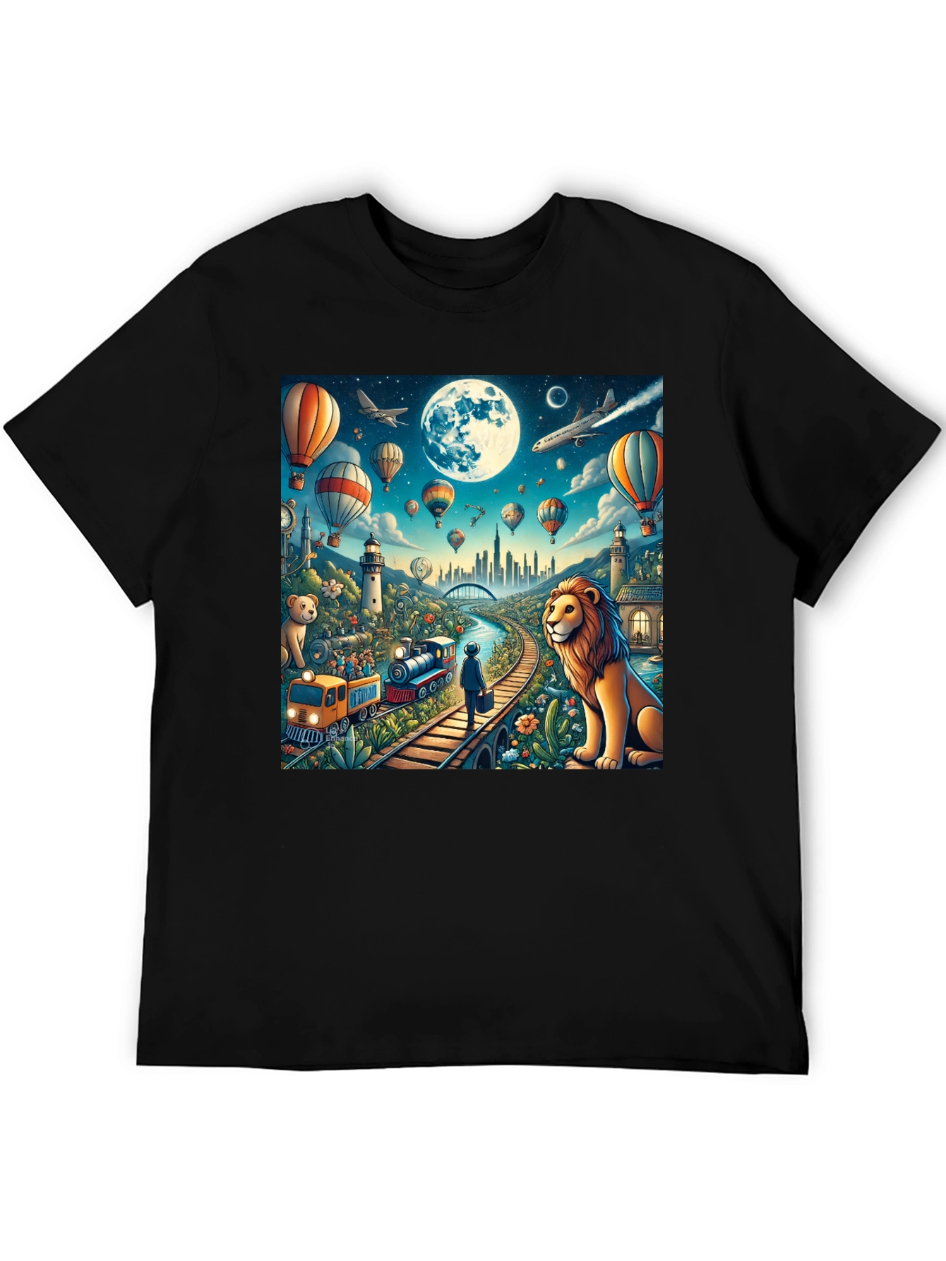 Imaginative Dreamscape Graphic T-Shirt