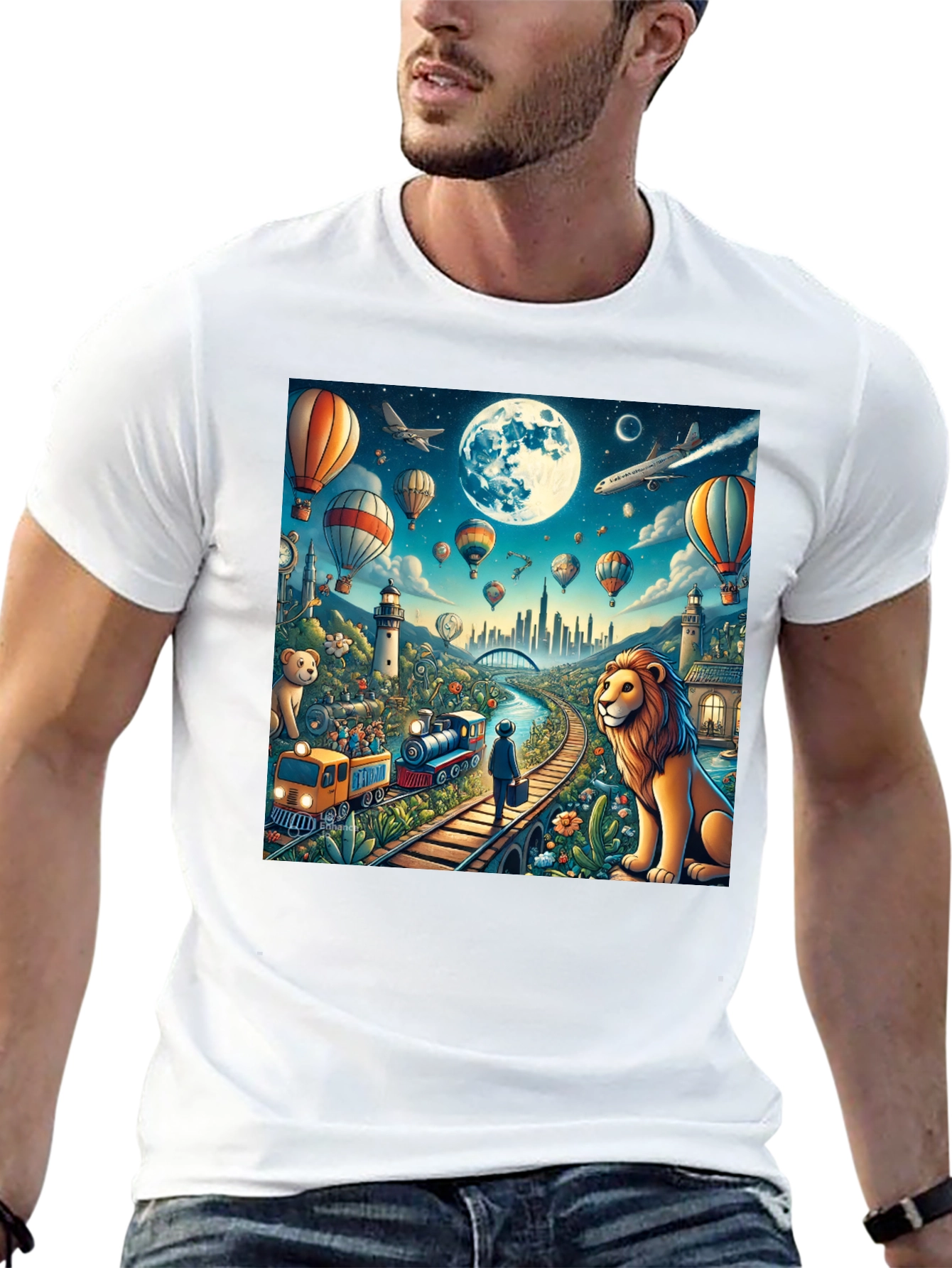 Imaginative Dreamscape Graphic T-Shirt