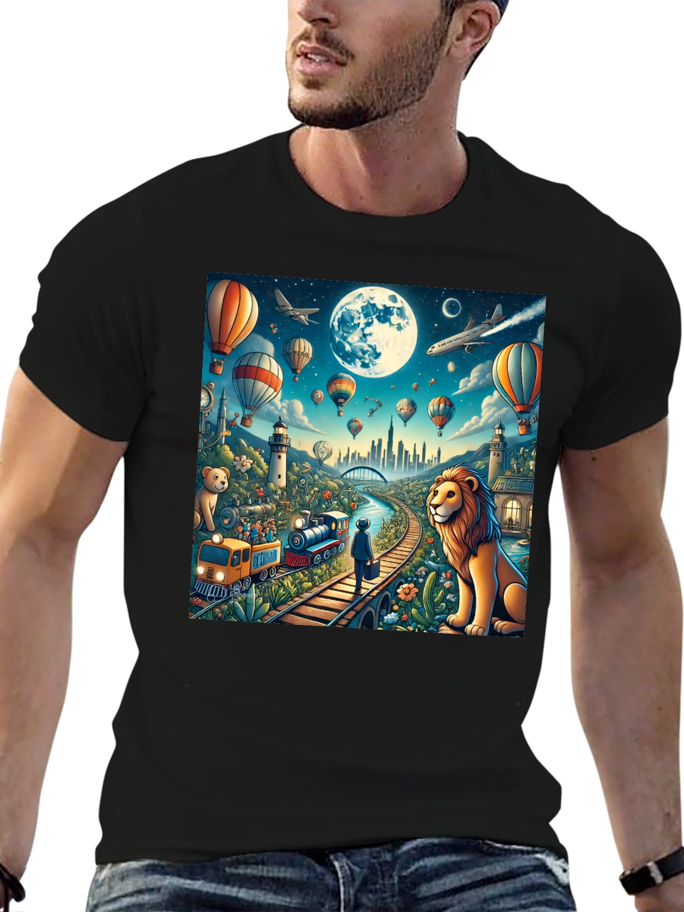 Imaginative Dreamscape Graphic T-Shirt