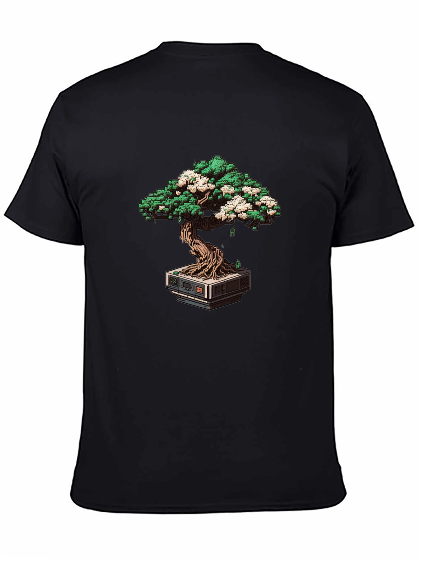 Pixel Bonsai Tee - Retro Gaming Style
