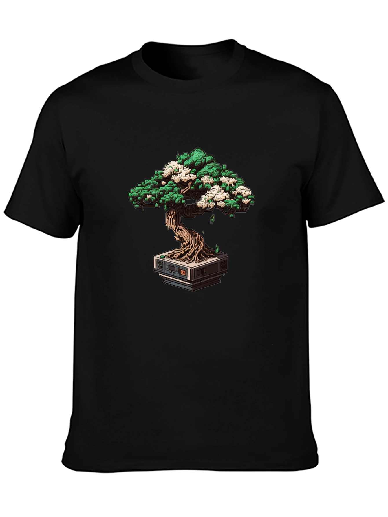 Pixel Bonsai Tee - Retro Gaming Style