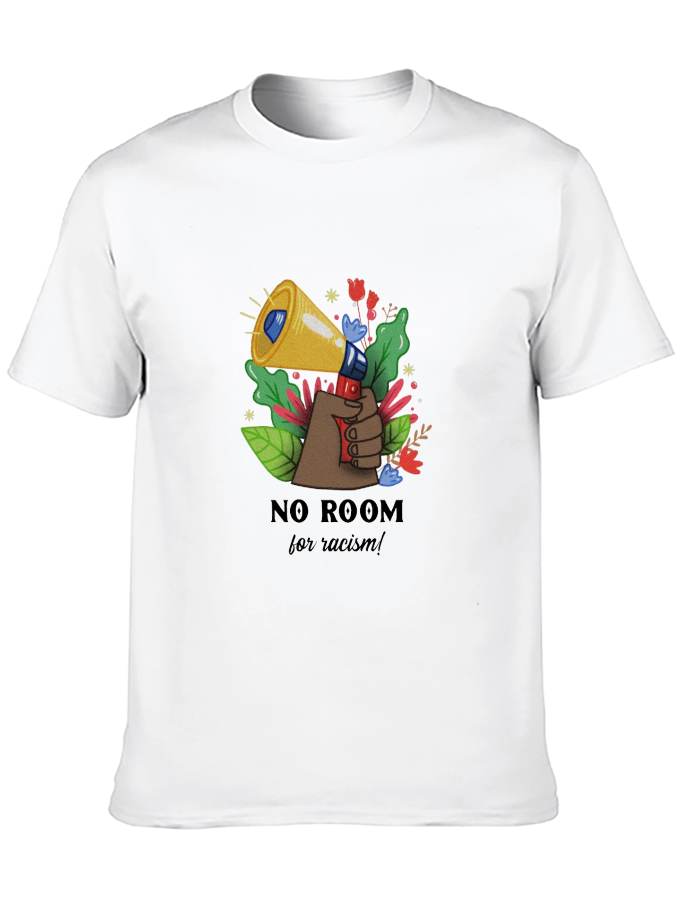 No Room for Racism Black T-Shirt