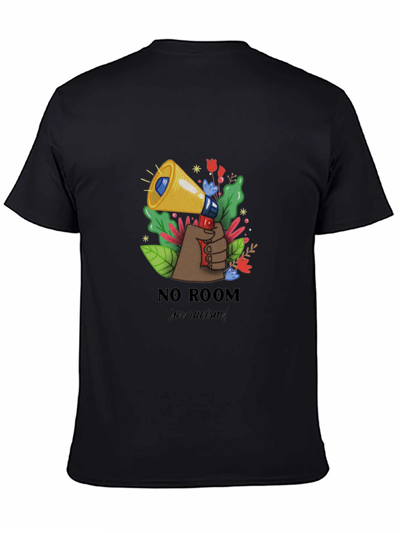 No Room for Racism Black T-Shirt
