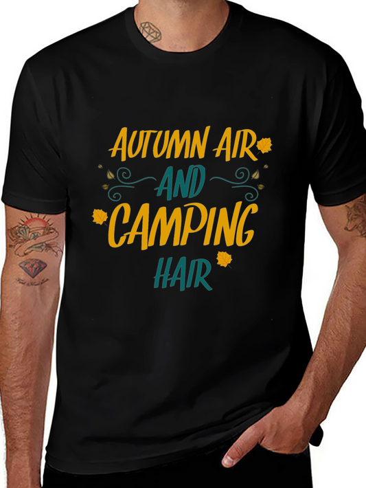 Autumn Air Camping Hair Graphic Tee