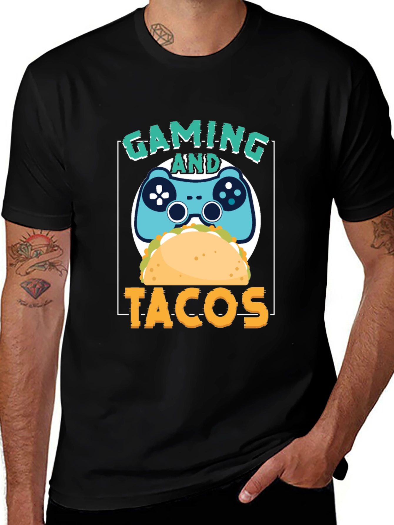 Gaming and Tacos Graphic T-Shirt