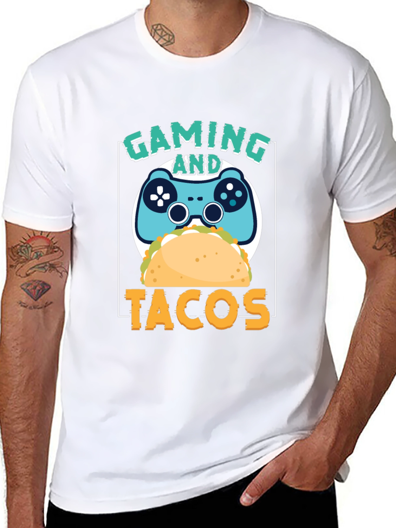 Gaming and Tacos Graphic T-Shirt
