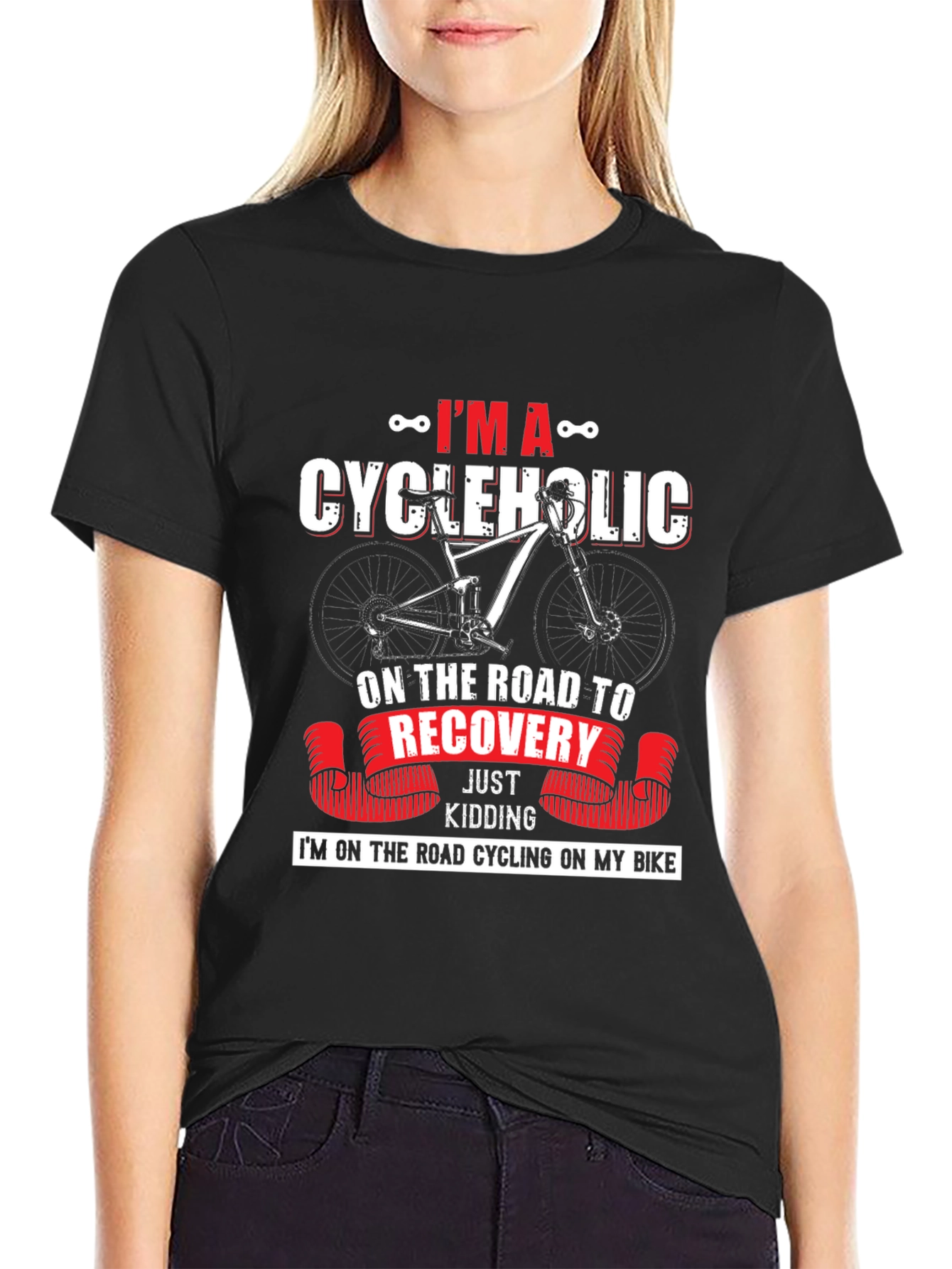 Cycleholic T-Shirt - Road to Recovery