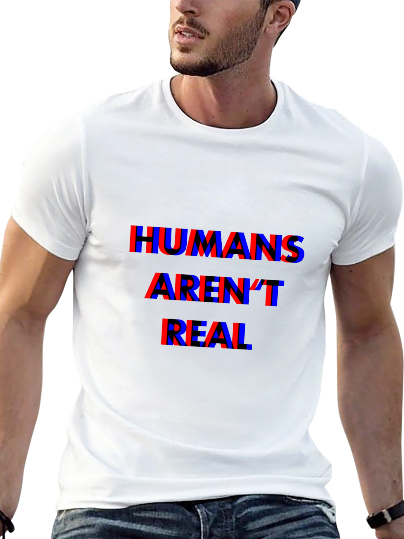 Humans Arent Real T-Shirt - Conspiracy Tee
