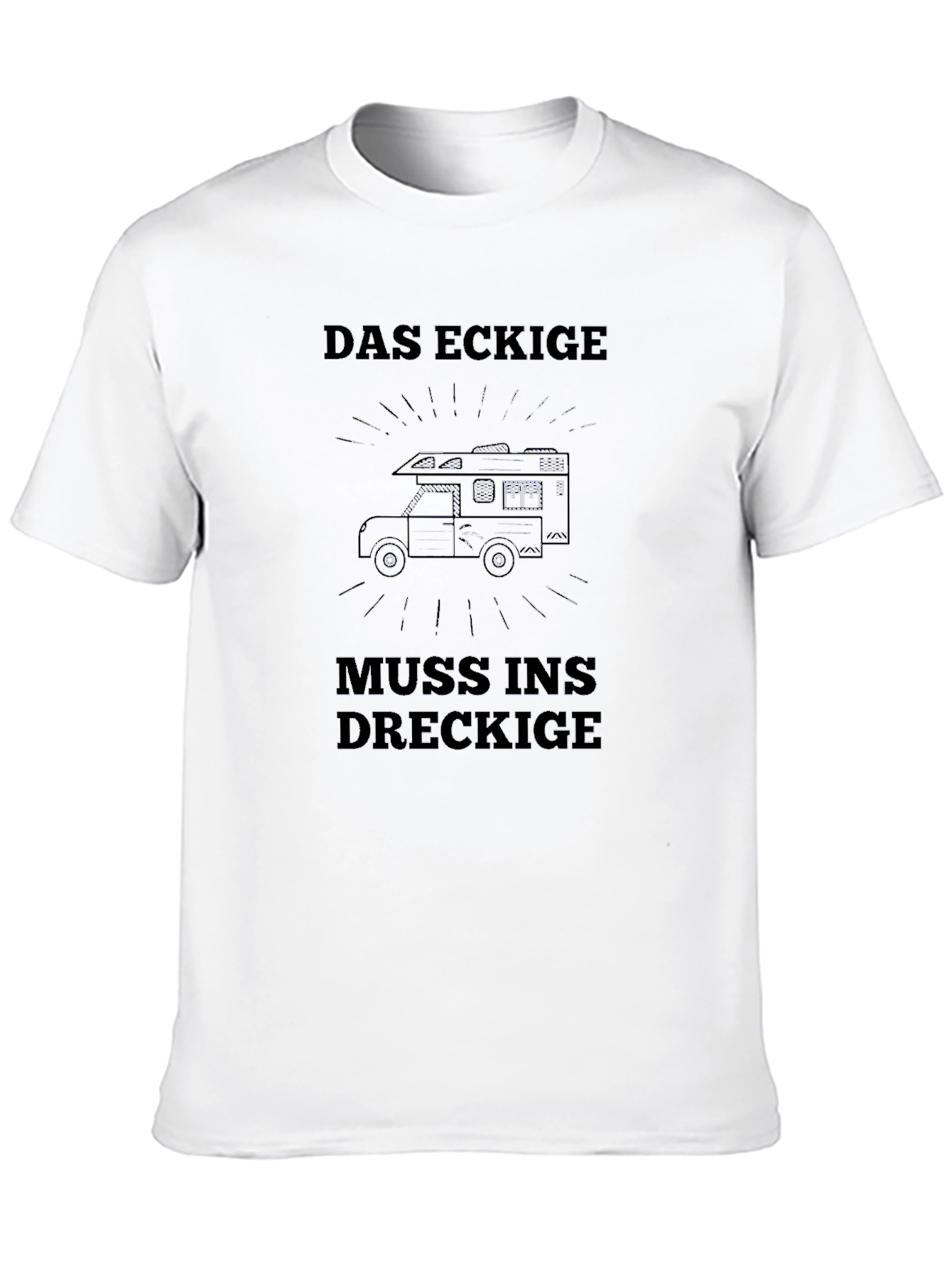Das Eckige Camper T-Shirt - Black