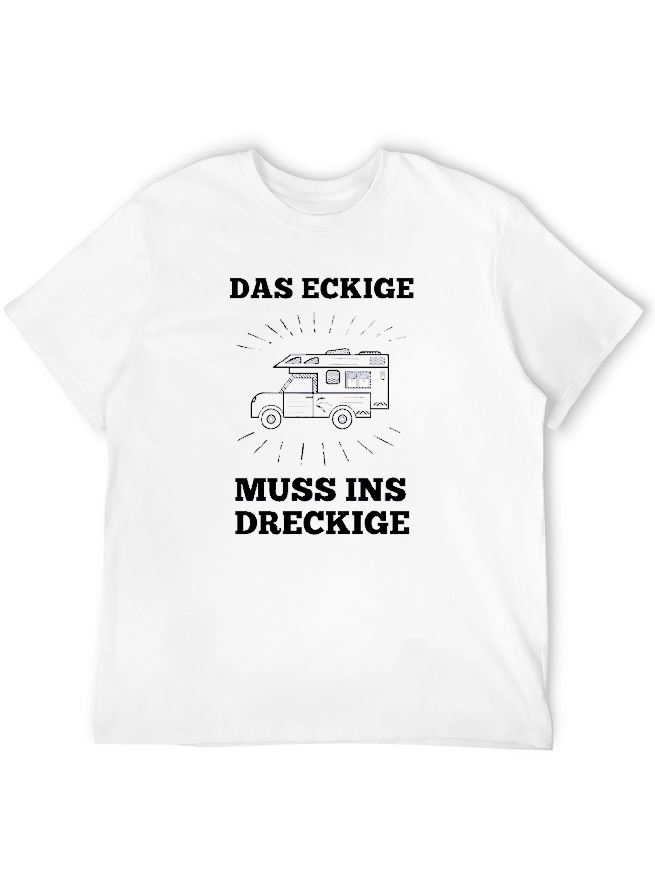 Das Eckige Camper T-Shirt - Black