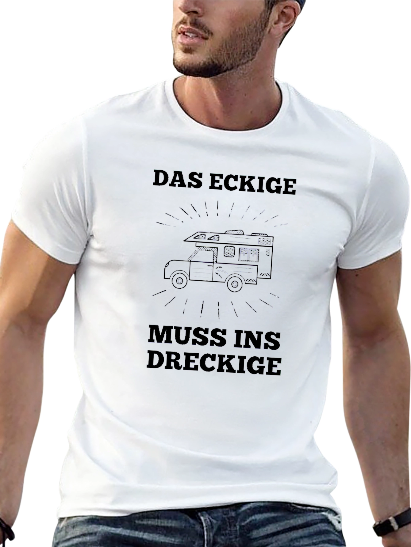 Das Eckige Camper T-Shirt - Black