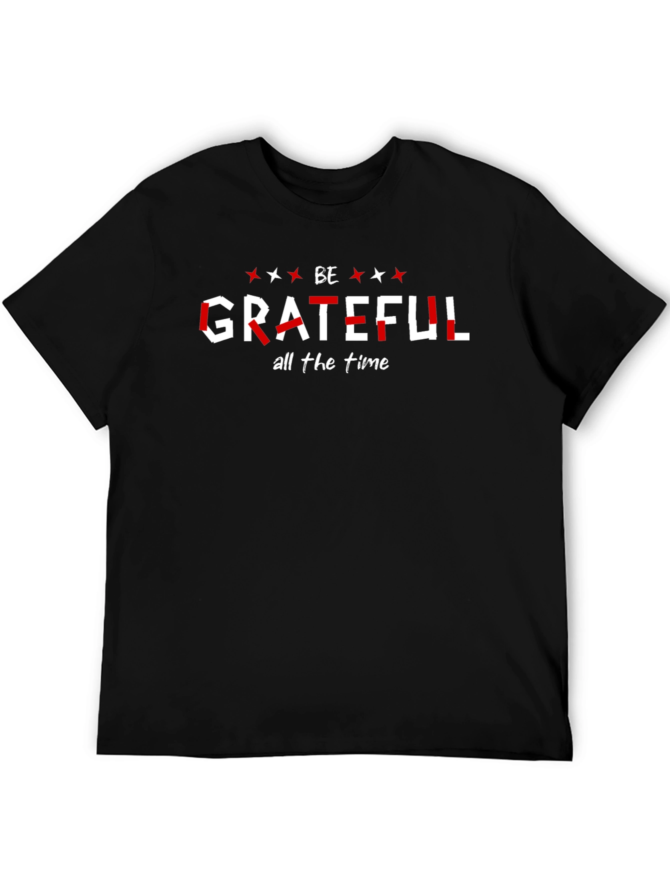 Be Grateful All The Time Black T-Shirt