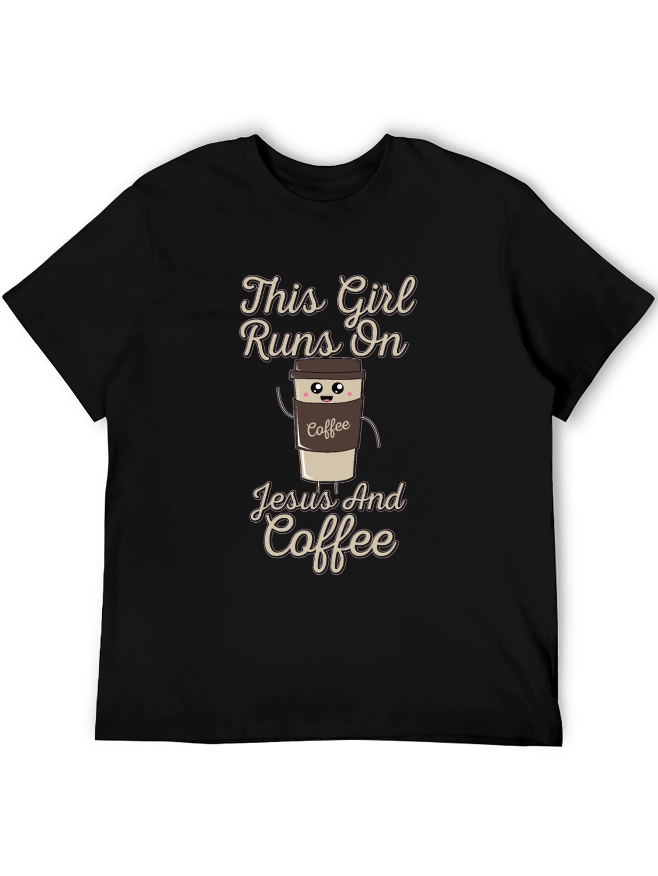 This Girl Runs on Jesus and Coffee T-Shirt