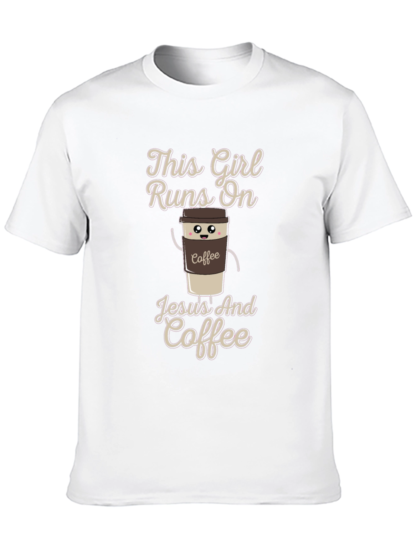 This Girl Runs on Jesus and Coffee T-Shirt
